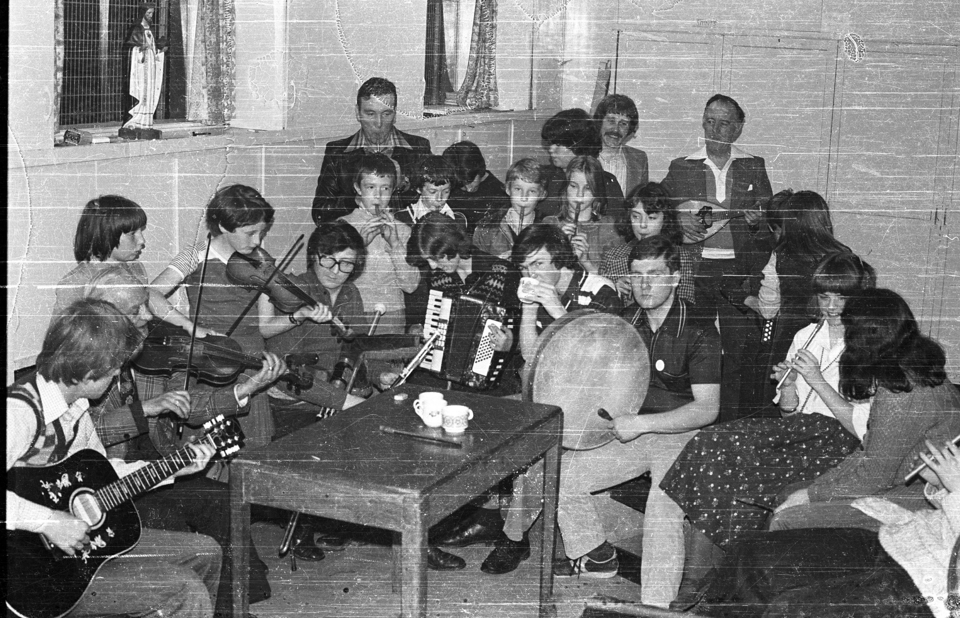 Music lessons with the McPeake's in June 1979