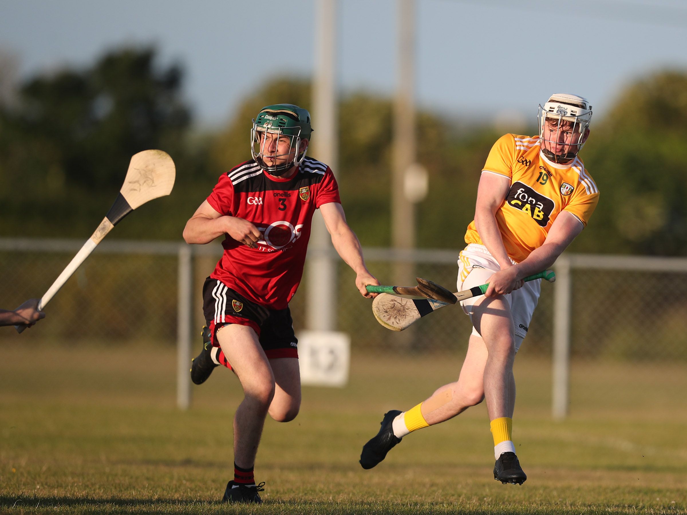 Dannan McKeogh cracks home Antrim's third goal
