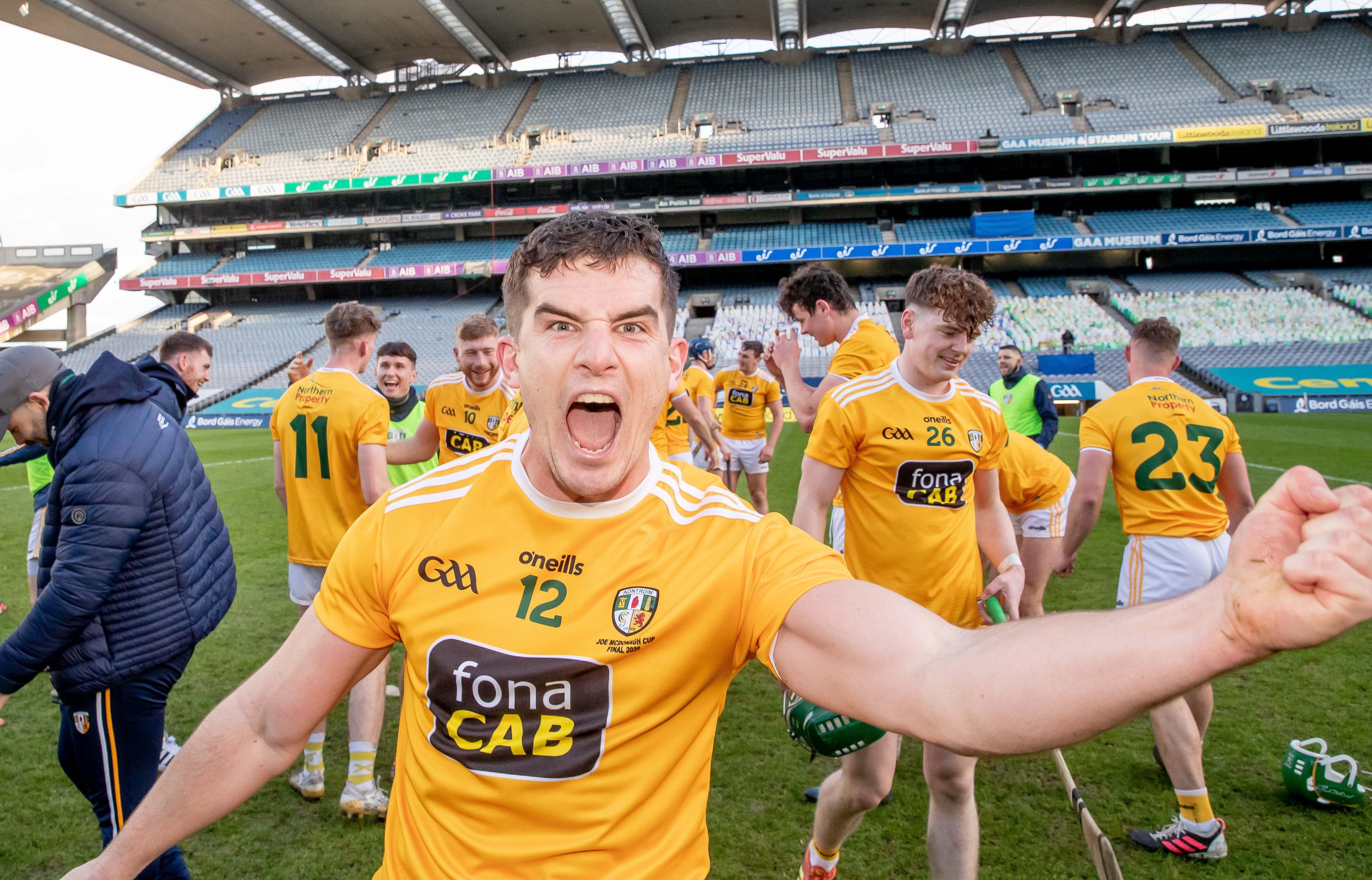 Bradley celebrates December's Joe McDonagh Cup