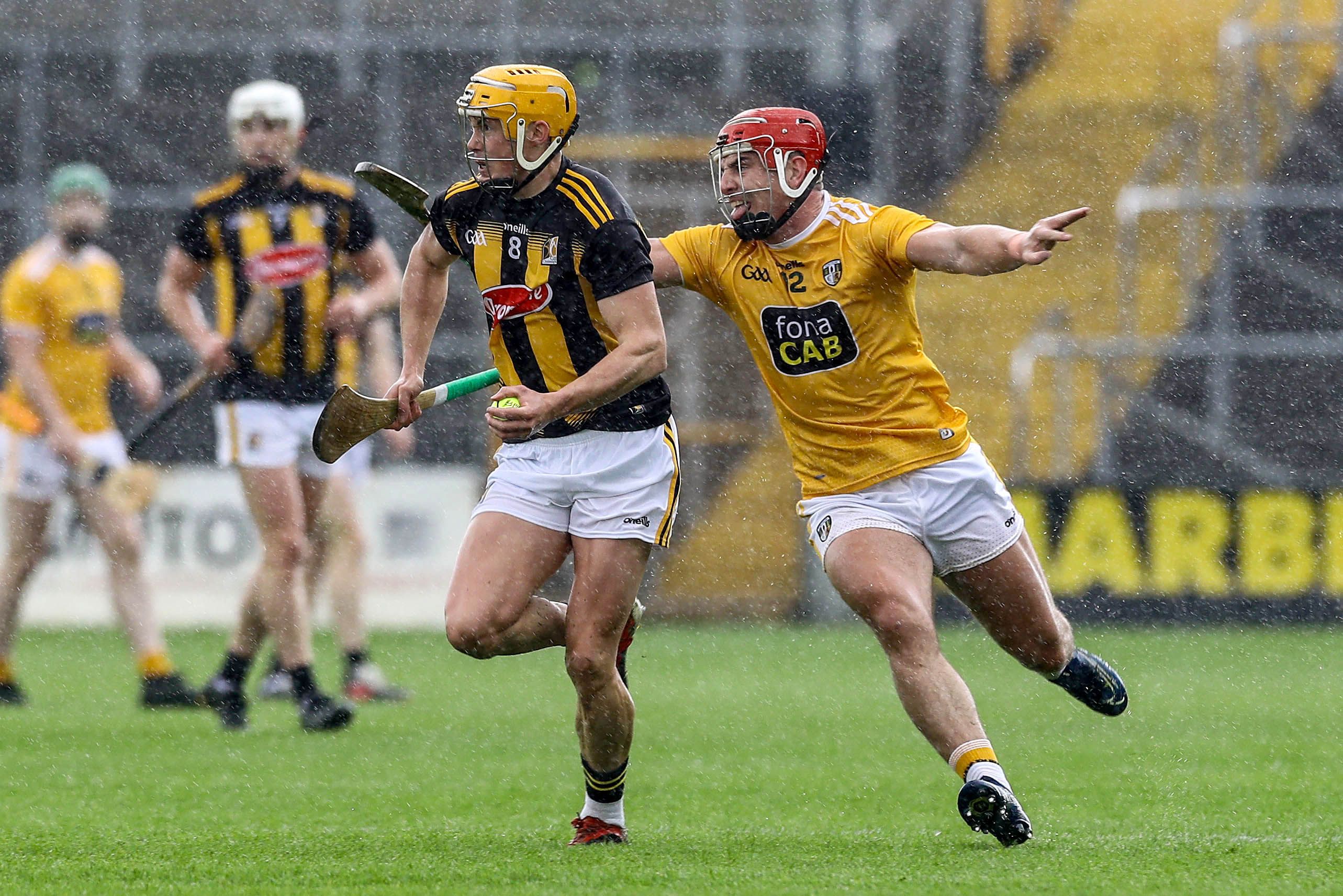 Bradley in actin with Kilkenny's Richie Reid last month