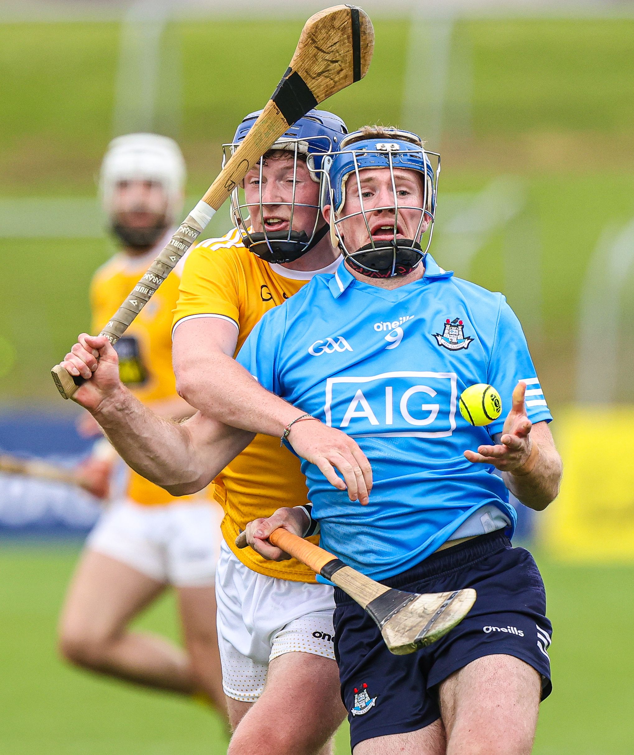 Conor Burke gets out in front of Keelan Molloy on Saturday