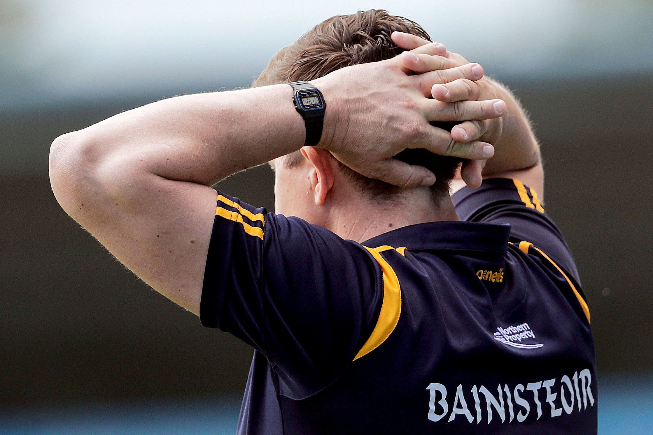 Gleeson looks on in the final moments of Saturday's game