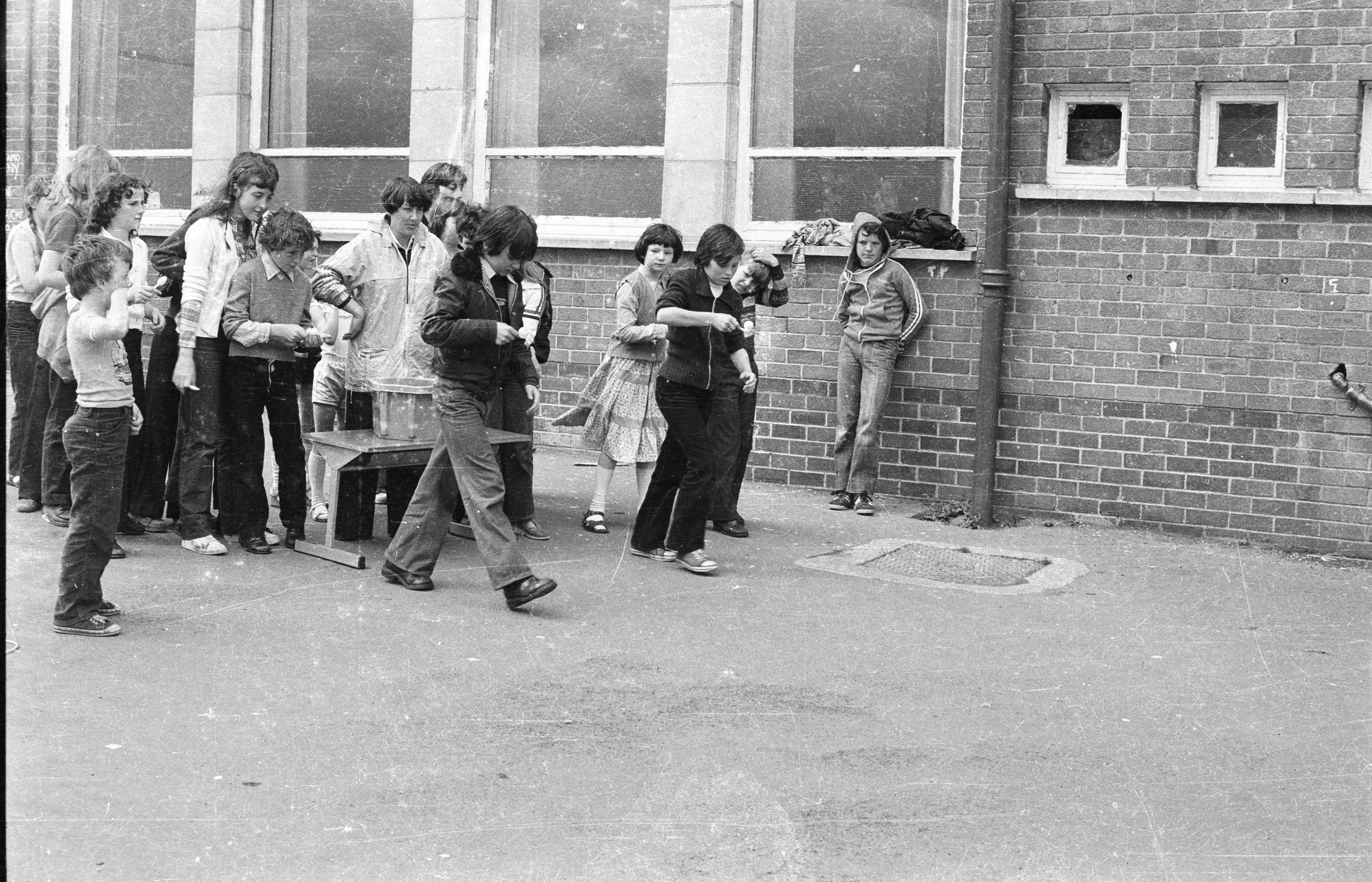 The egg and spoon race at the St Oliver Plunkett Summer School