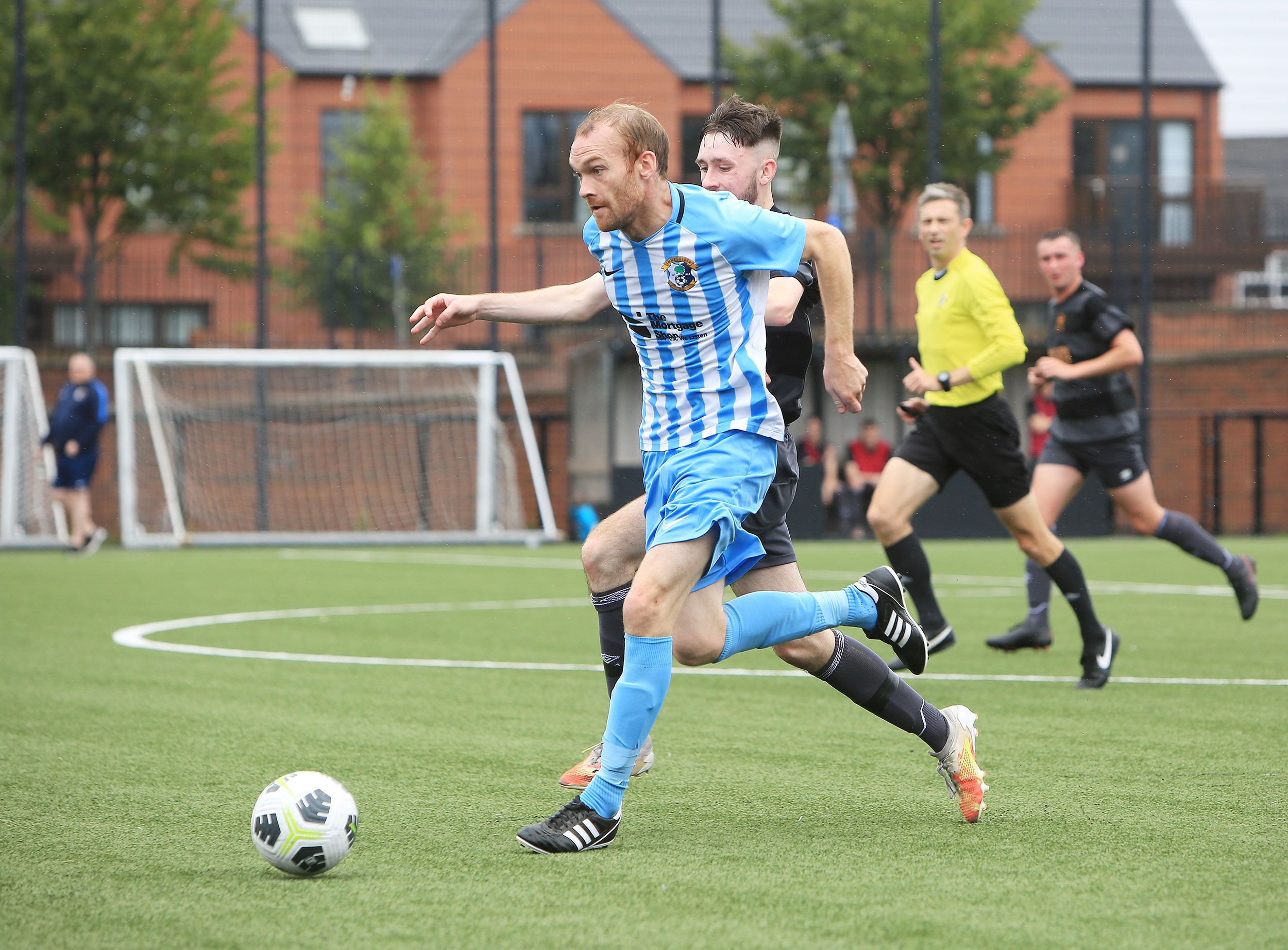 Colm O'Riordan breaks forward