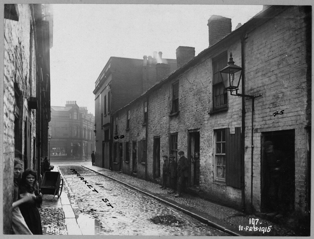 Market St, Cromac District 1915, Courtesy The Deputy Keeper of the Records Public Record Office of Northern Ireland, LA/7/8/HF/4/197