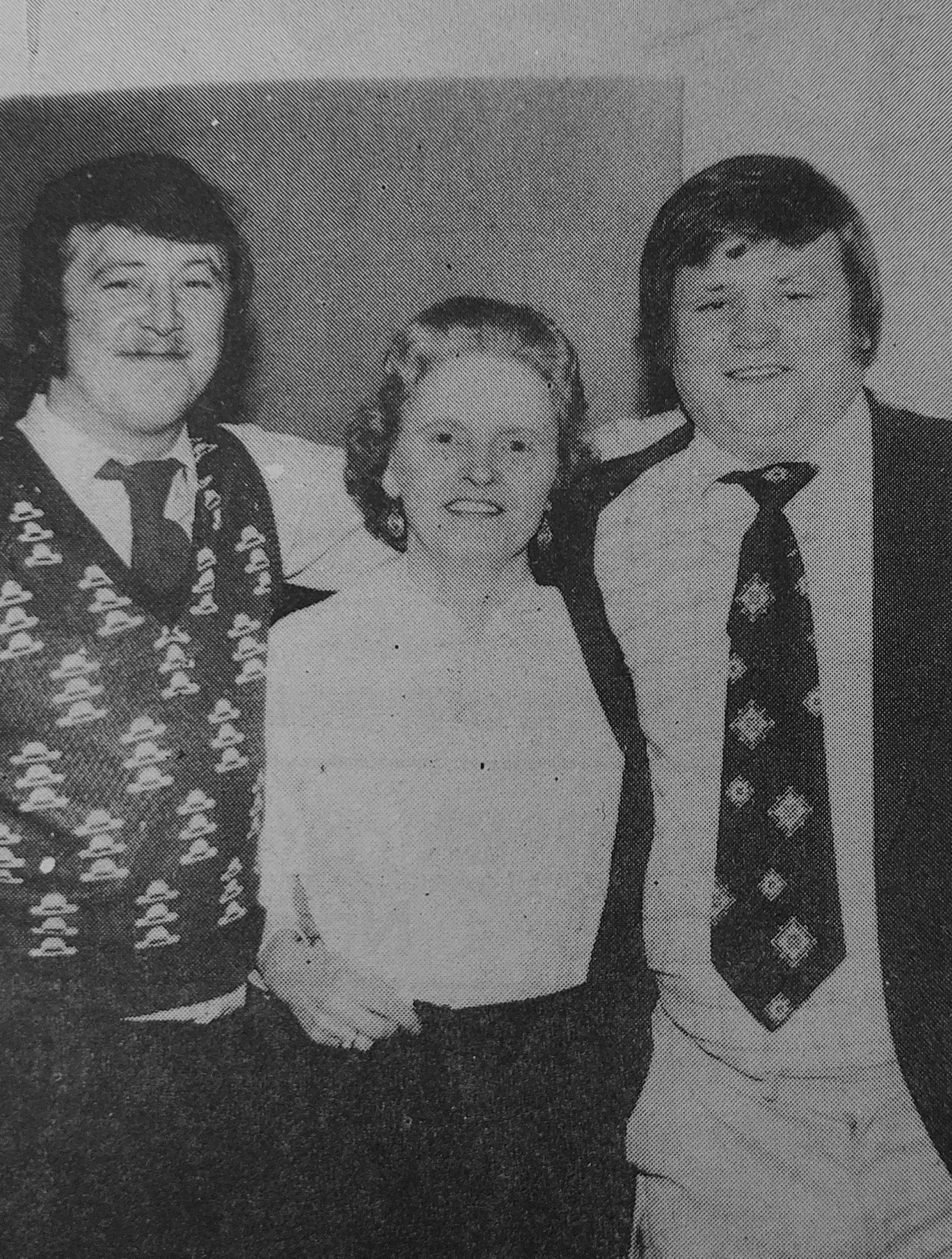 Teresa Finn with Terry and Frank Young in the Lake Glen