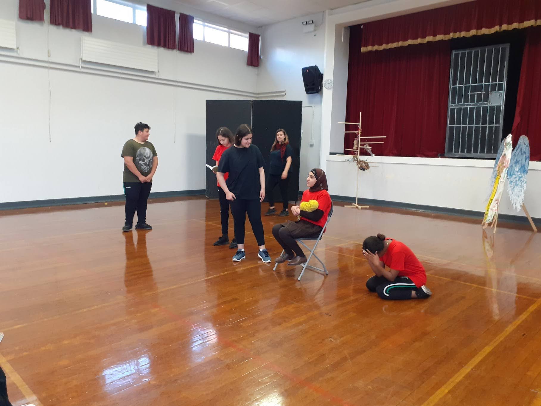 WORKSHOP: The children participated in a rehearsal workshop at the school