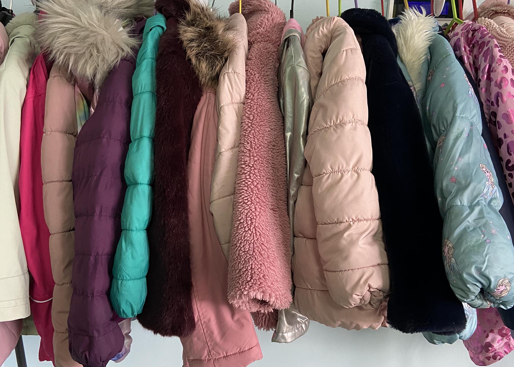 Donated coats for the exchange
