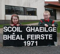 The bunscoil is founded in 1971 in the Shaw's Road Gaeltacht