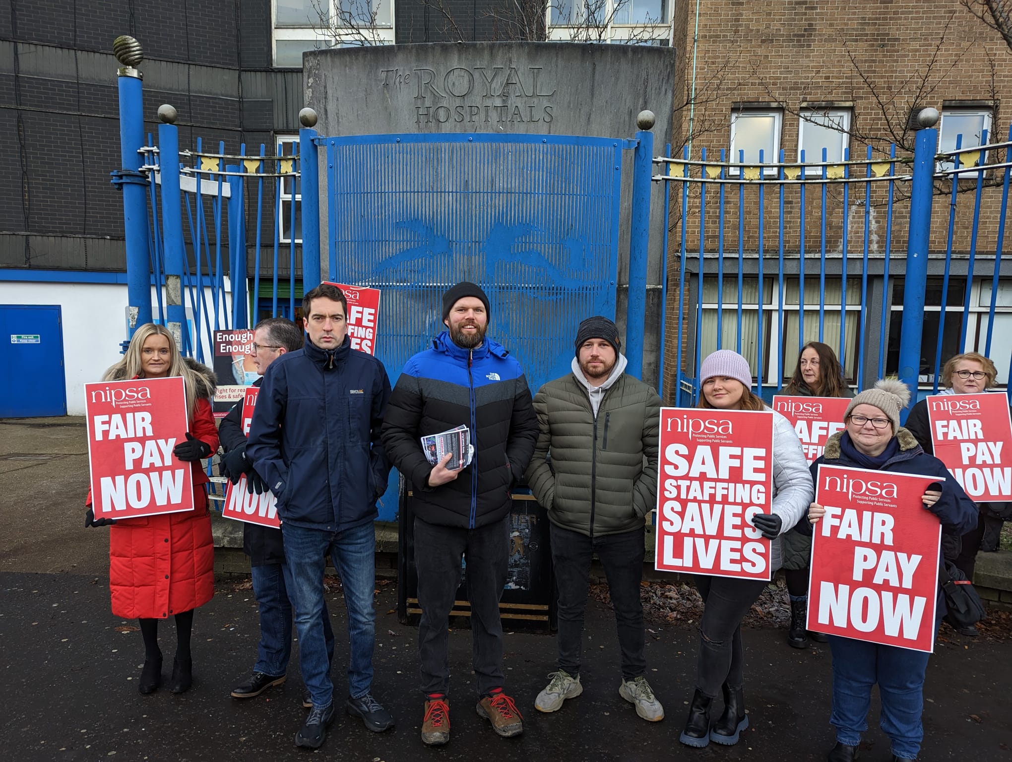 STRIKES: People Before Profit's Councillor Matt Collins and Gerry Carroll on the picket line with striking health workers STRIKES: People Before Profit's Councillor Matt Collins and Gerry Carroll on the picket line with striking health workers