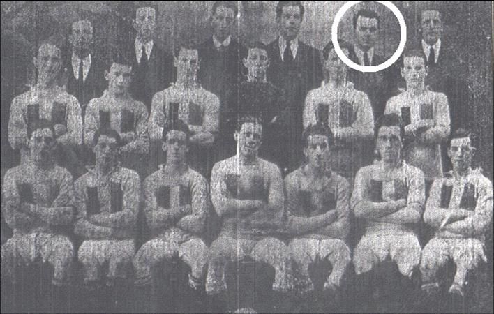 ROSSA: Joe McKelvey (circled) in a Rossa club photograph