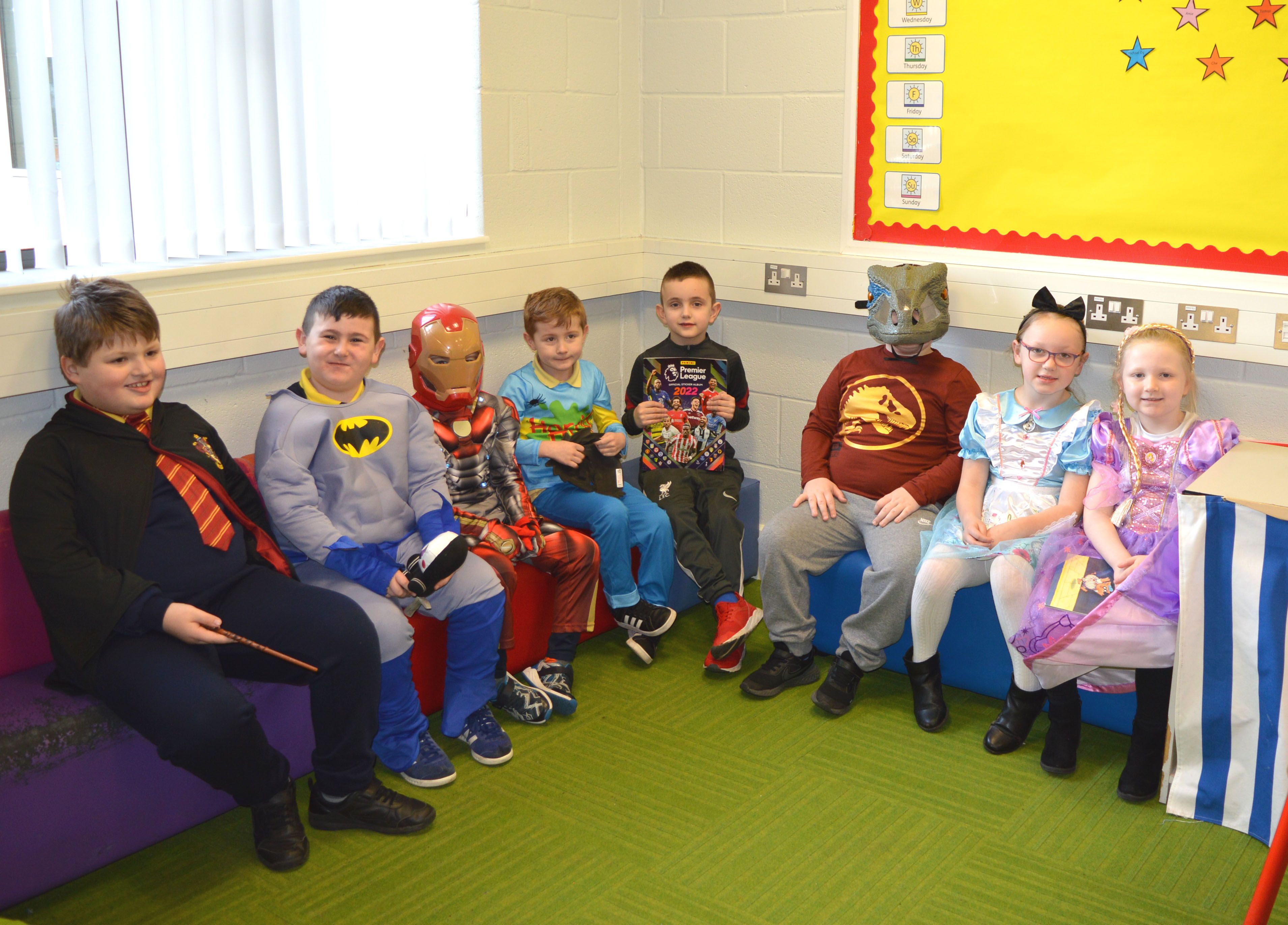 Students at St Gerard’s having fun on World Book Day. The school now has 378 pupils and 120 learning support assistants