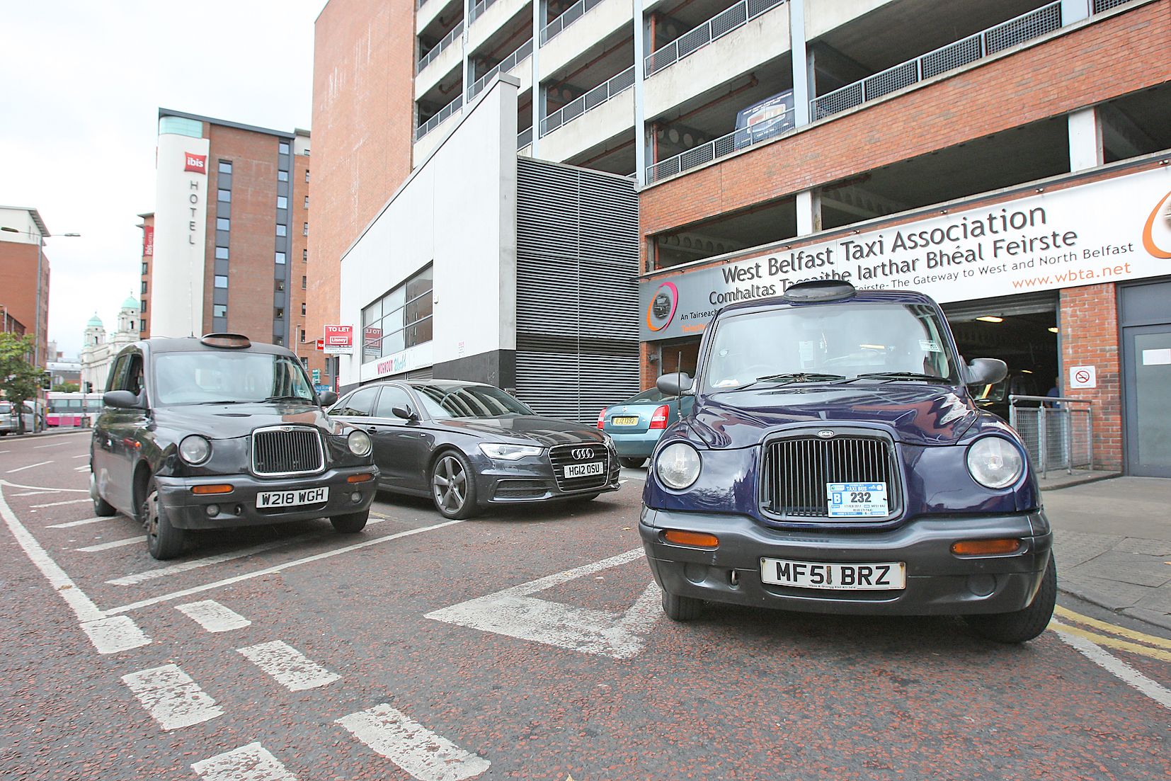 West Belfast Black Taxis’ present base in King Street which they moved into in 2010