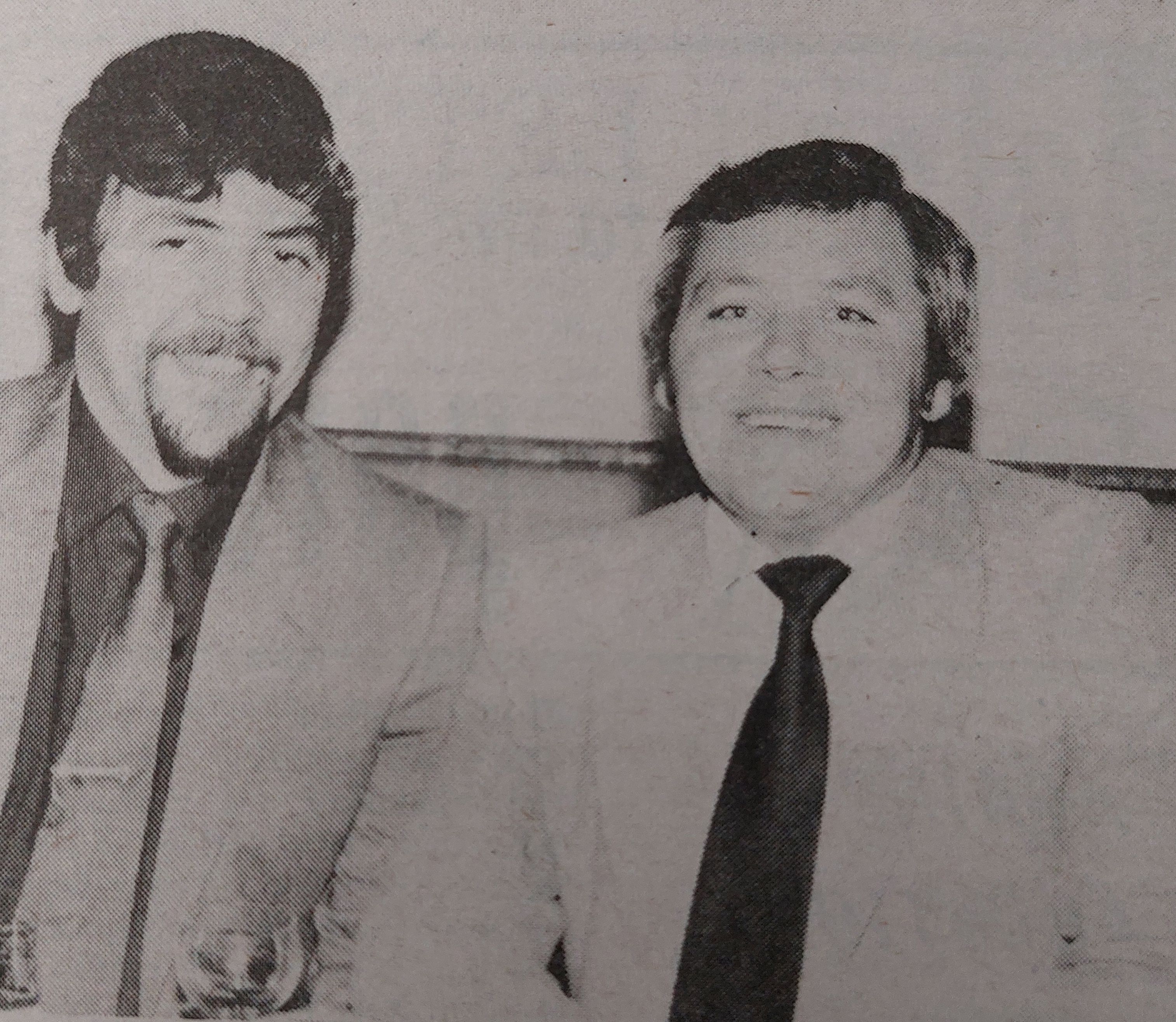 Sean Hagan and Frank Cahill at the Sean Misteil CLG annual dinner at the Greenan Lodge