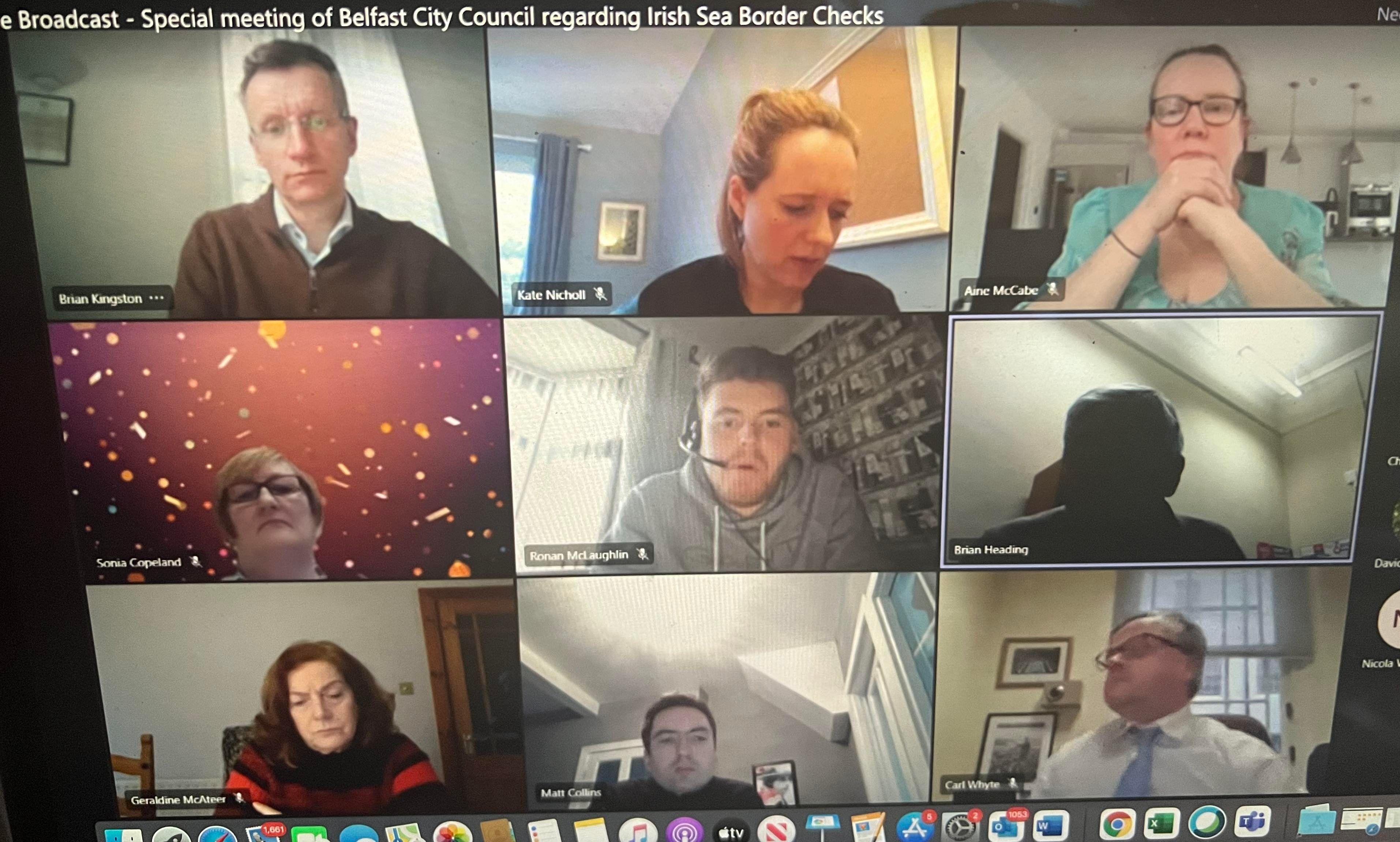 ONLINE: Councillors discussing the latest Protocol moves today