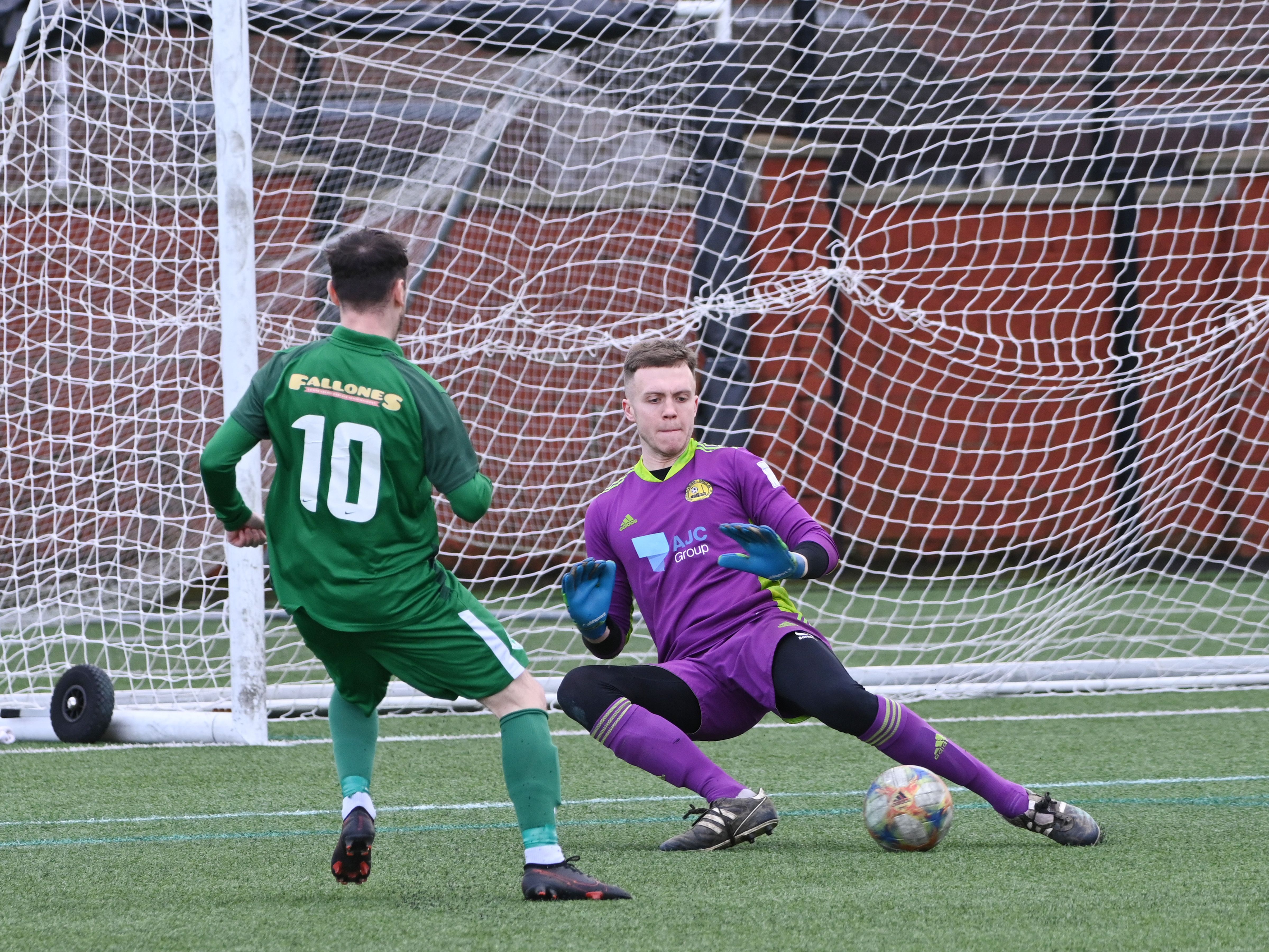 Stephen Smyth finds the net early on