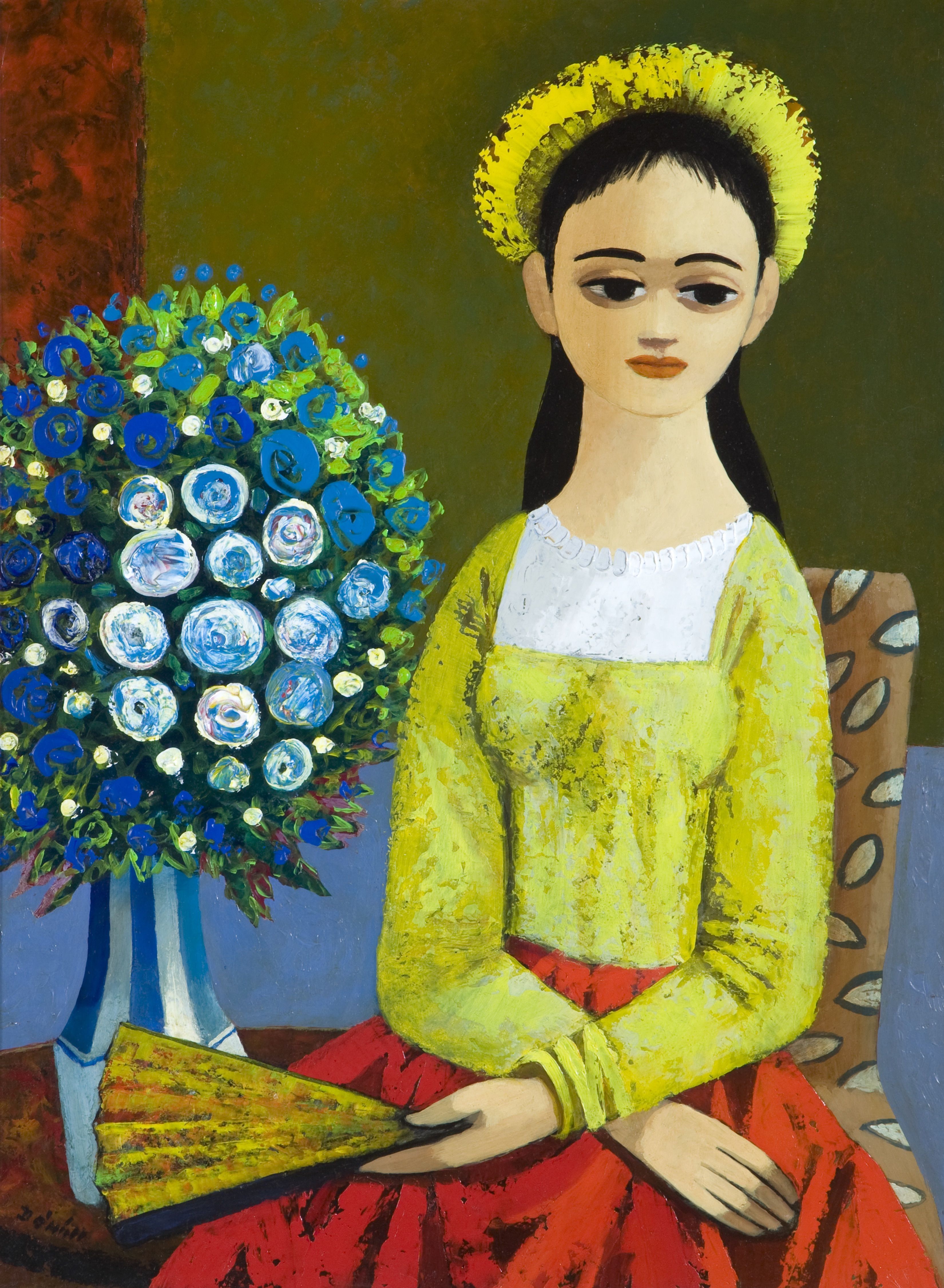 SOARING IMAGERY: Daniel O\'Neill \'Girl with Fan\' SOARING IMAGERY: Daniel O'Neill 'Girl with Fan'