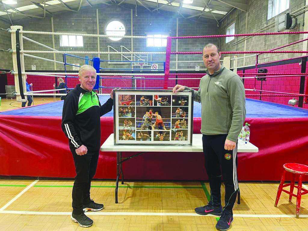 Michael Hawkins with Philip Keogh of Docklands