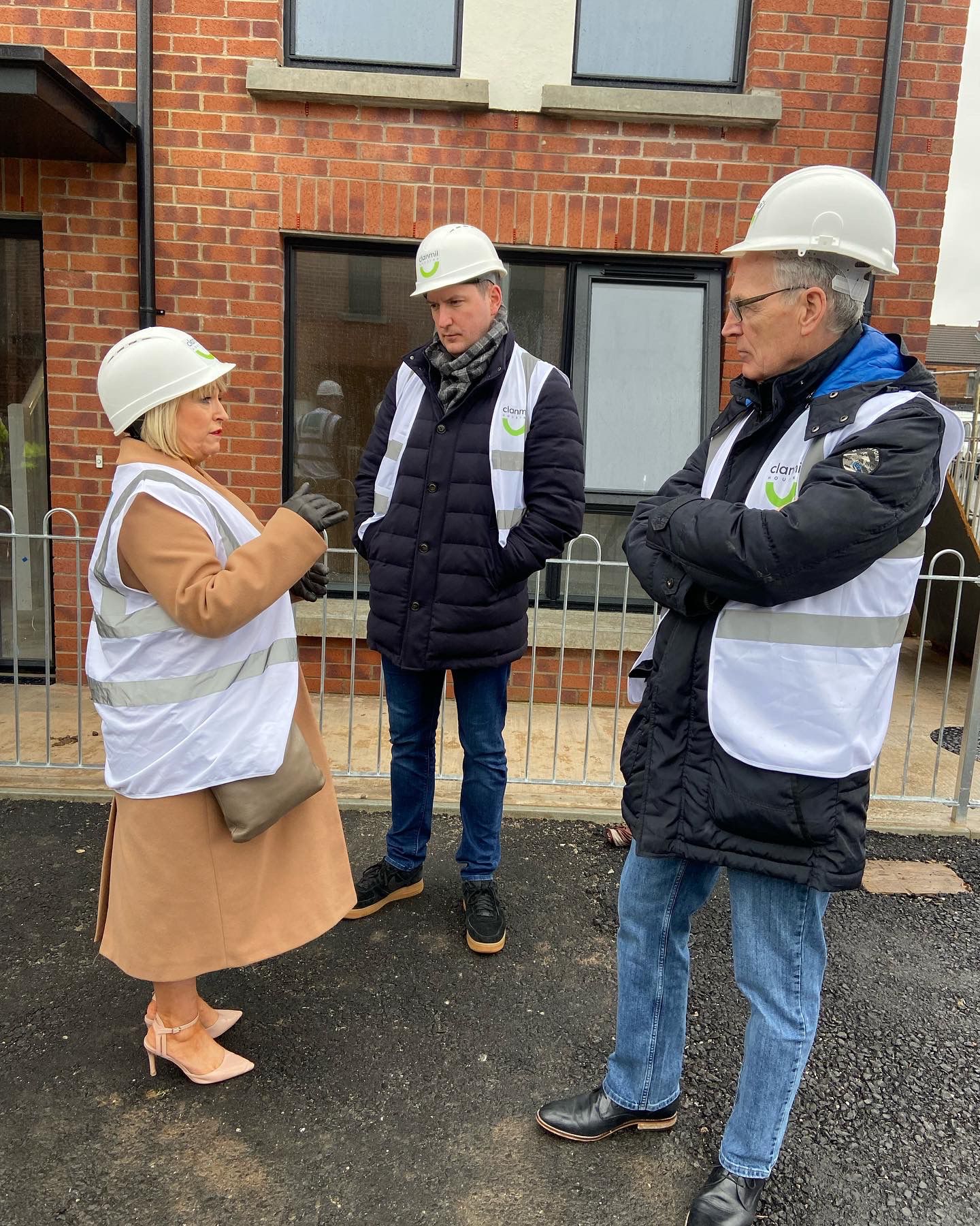 Gerry Kelly MLA with North Belfast MP John Finucane on site