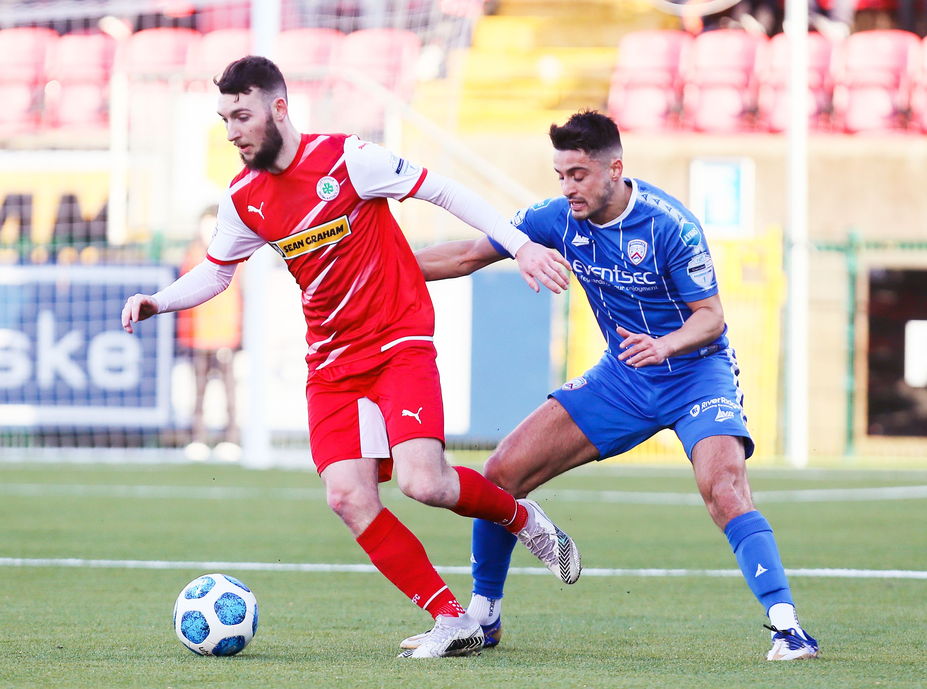 Jamie McDonagh with Aaron Traynor