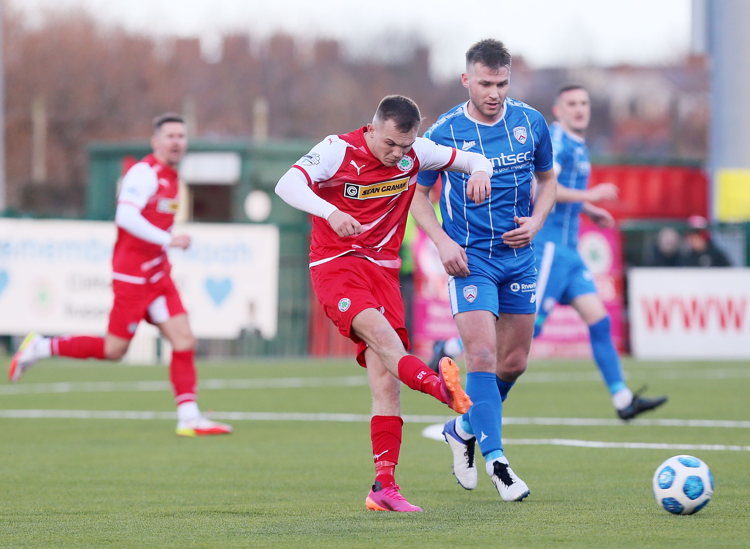 Rory Hale in actin with Stephen Lowry