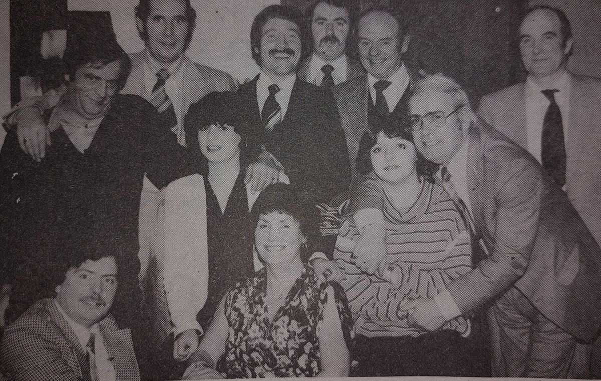 Committee members and sponsors at Fruithill Golfing Society Night at the Races in the Kerri Inn