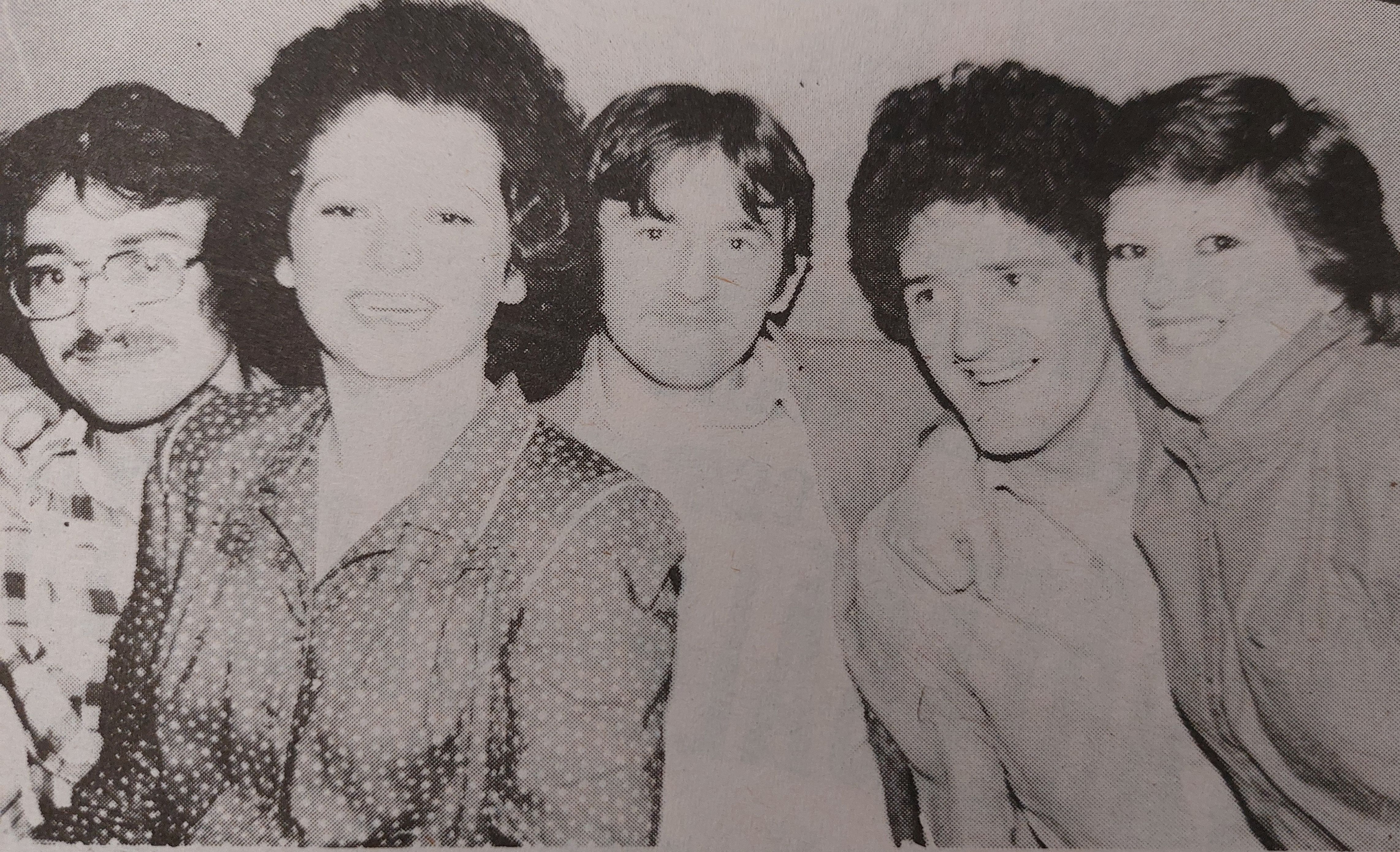 David Kennedy, Eileen Eccles, Pat McKay, Christine Canavan and Brian McKeever