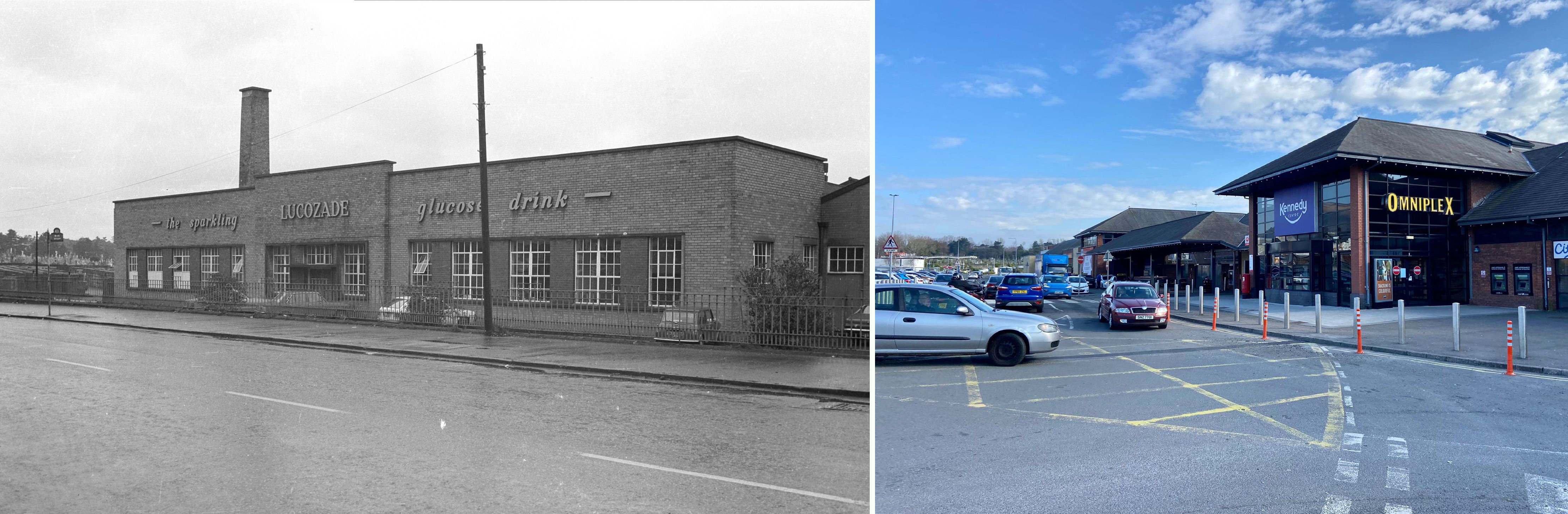 The Lucozade Factory back in 1979’ it has been replaced by the Kennedy Centre