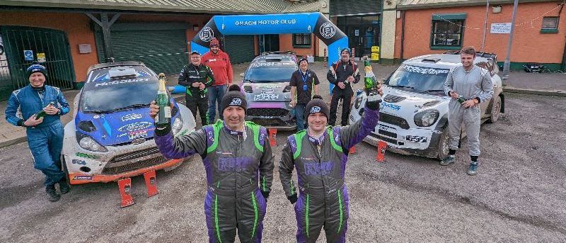 WINNERS: Desi Henry and Paddy Robinson at Fivemiletown