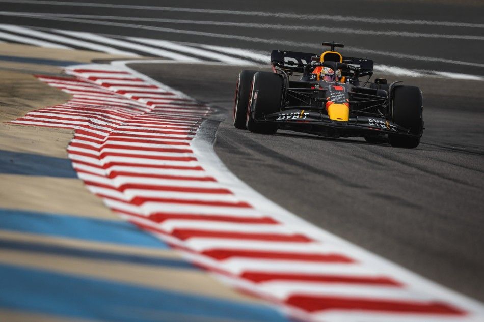 CHAMPION: Max Verstappen’s Red Bull set a hot pace in Bahrain