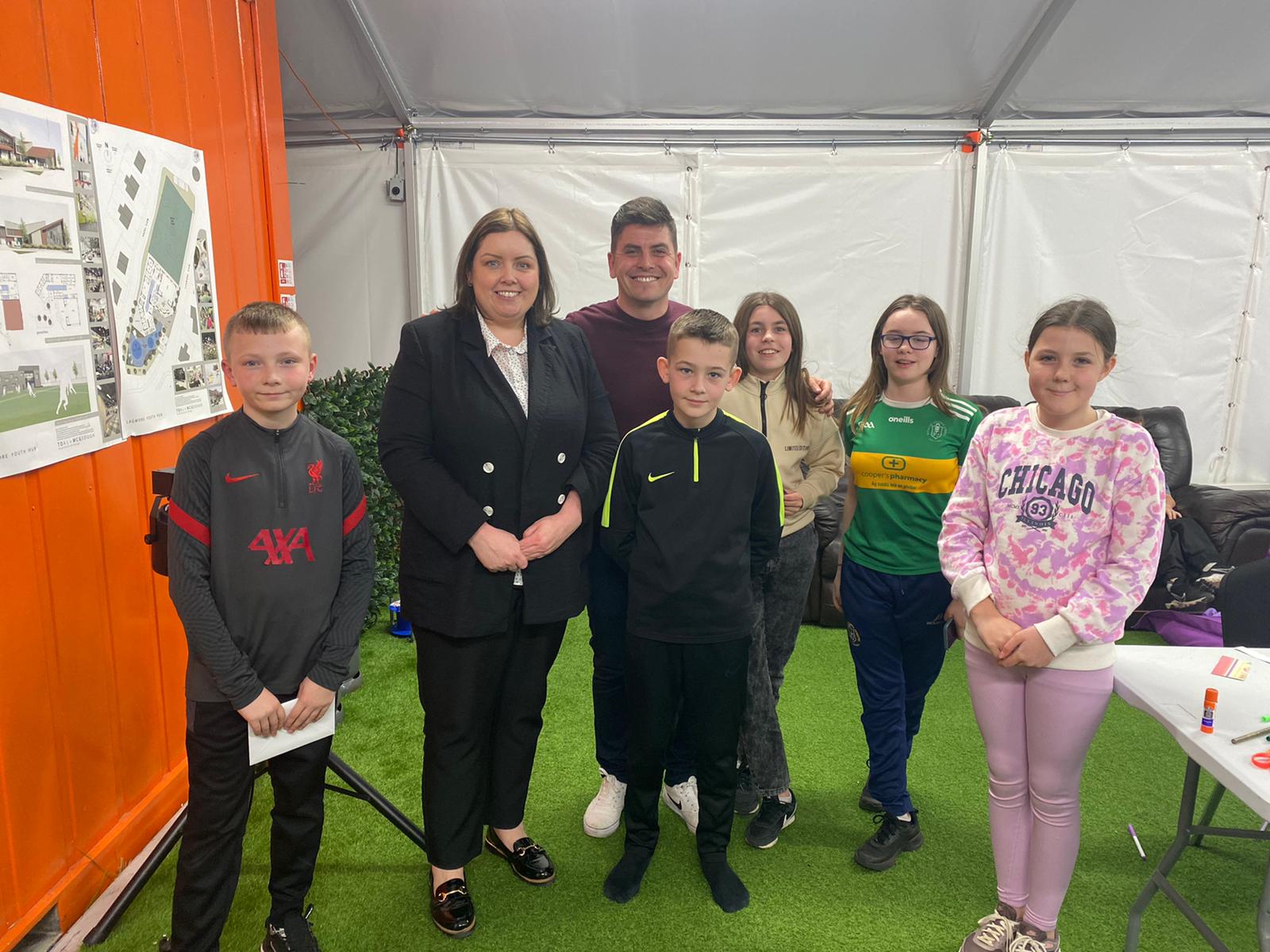 PROJECTS: Minister Hargey met with the children who use the services