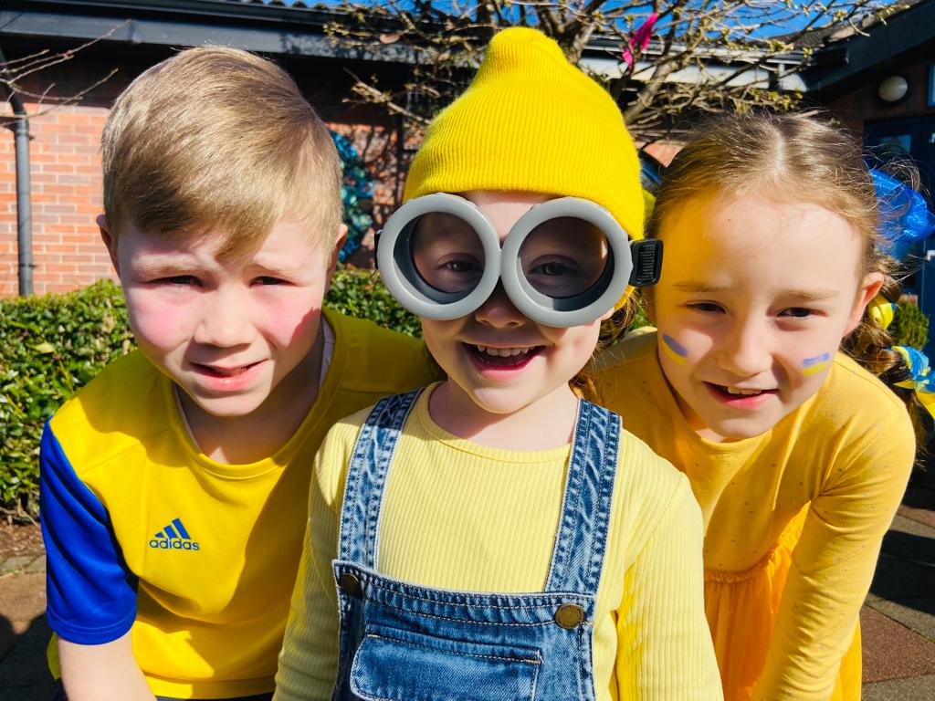 Cranmore Integrated Pupils celebrate 'Blue and Yellow Day'