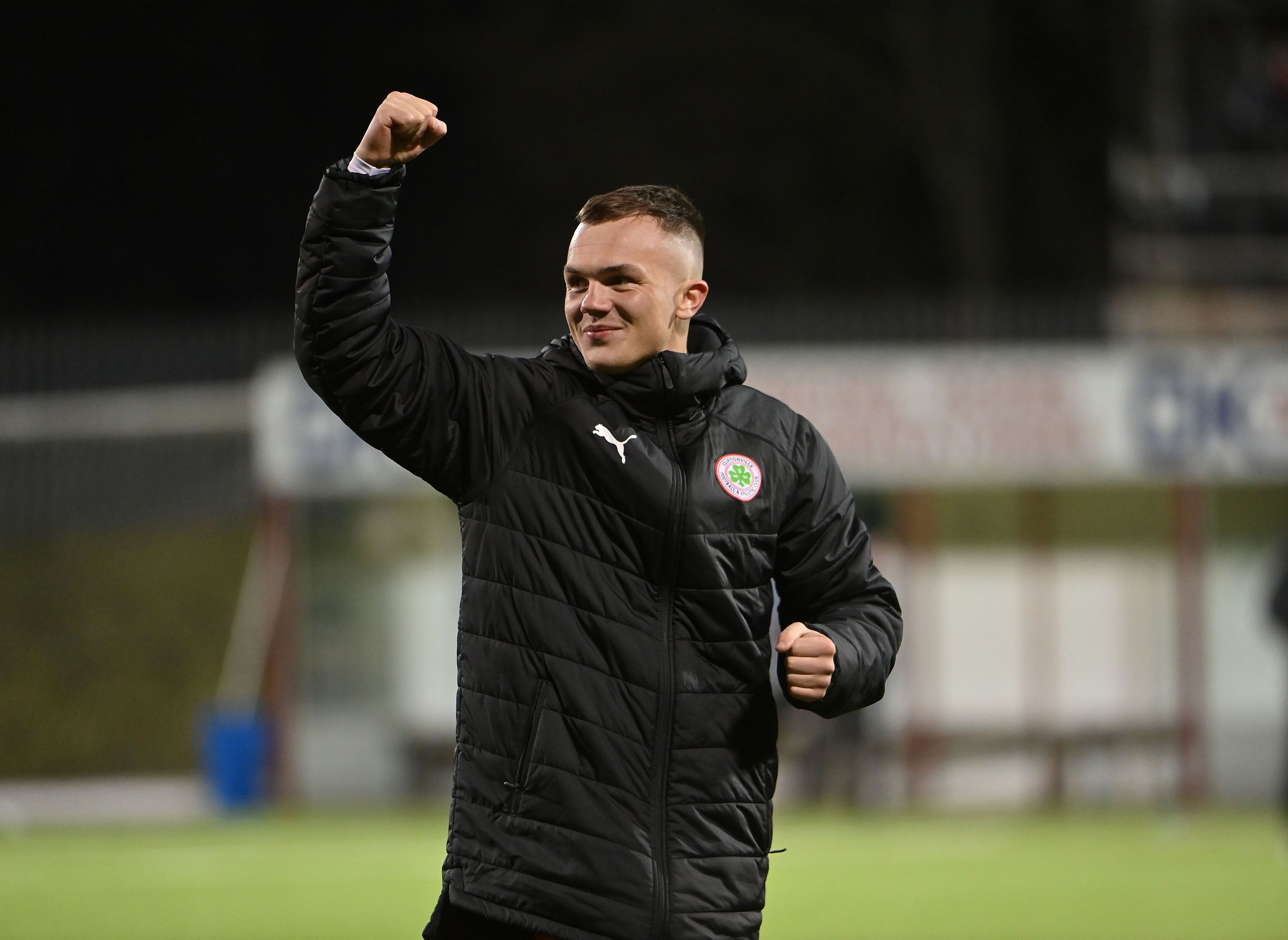 Hale salutes the fans after Tuesday's win at The Oval