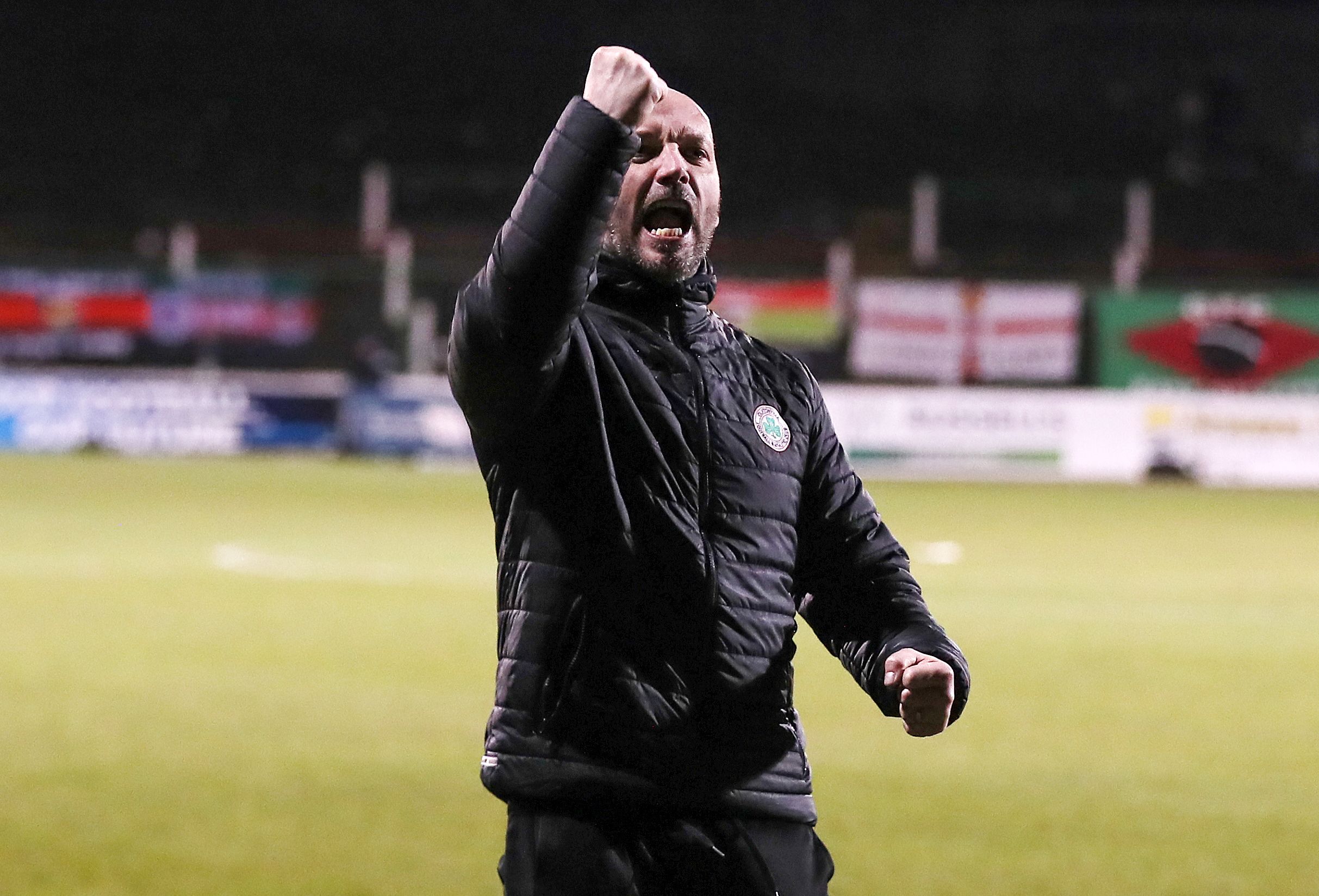 Paddy McLaughlin was delighted with his side's application against Glentoran on Tuesday