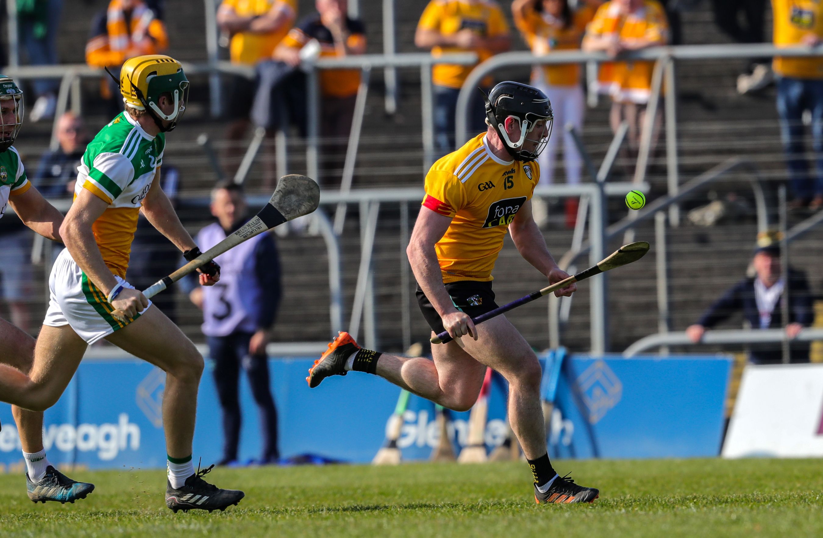 Ciaran Clarke races past Jack Screeney