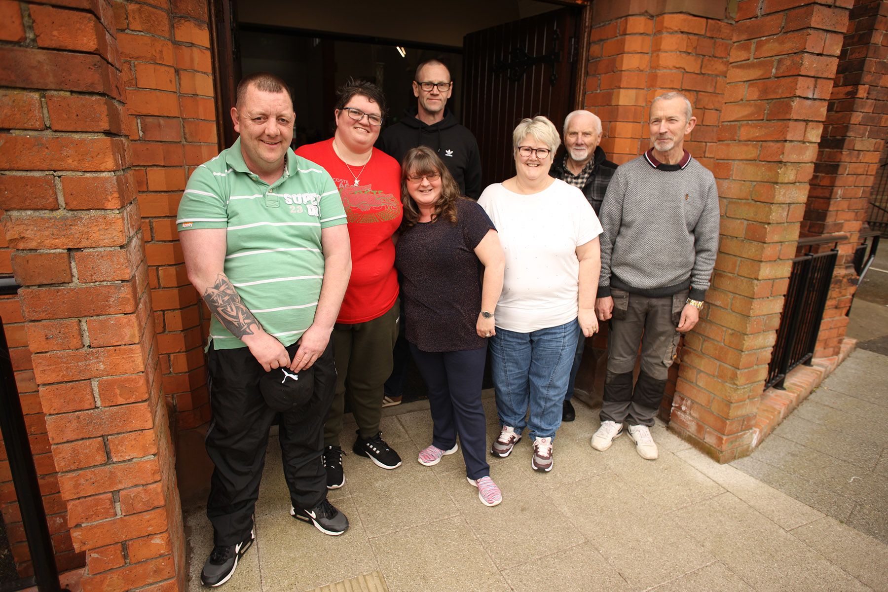 HARD WORK: The volunteers who help out with the weekly food bank on a Friday afternoon