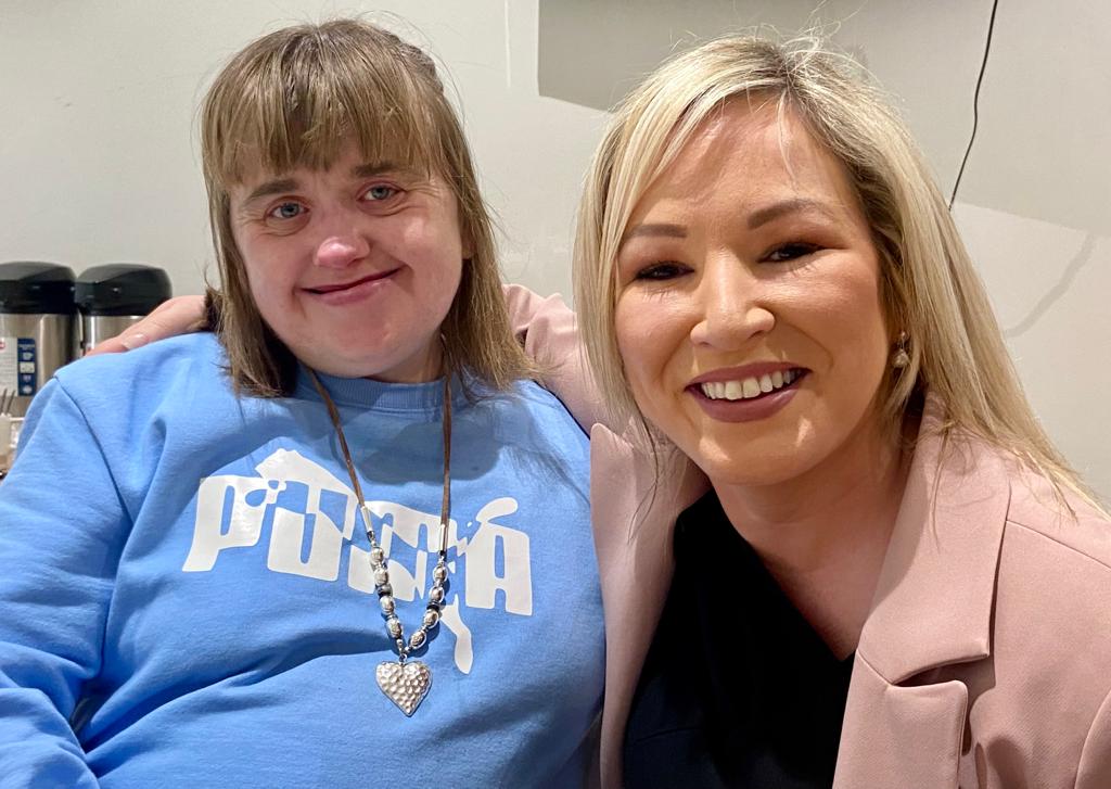 Roberta Coggles with Michelle O'Neill