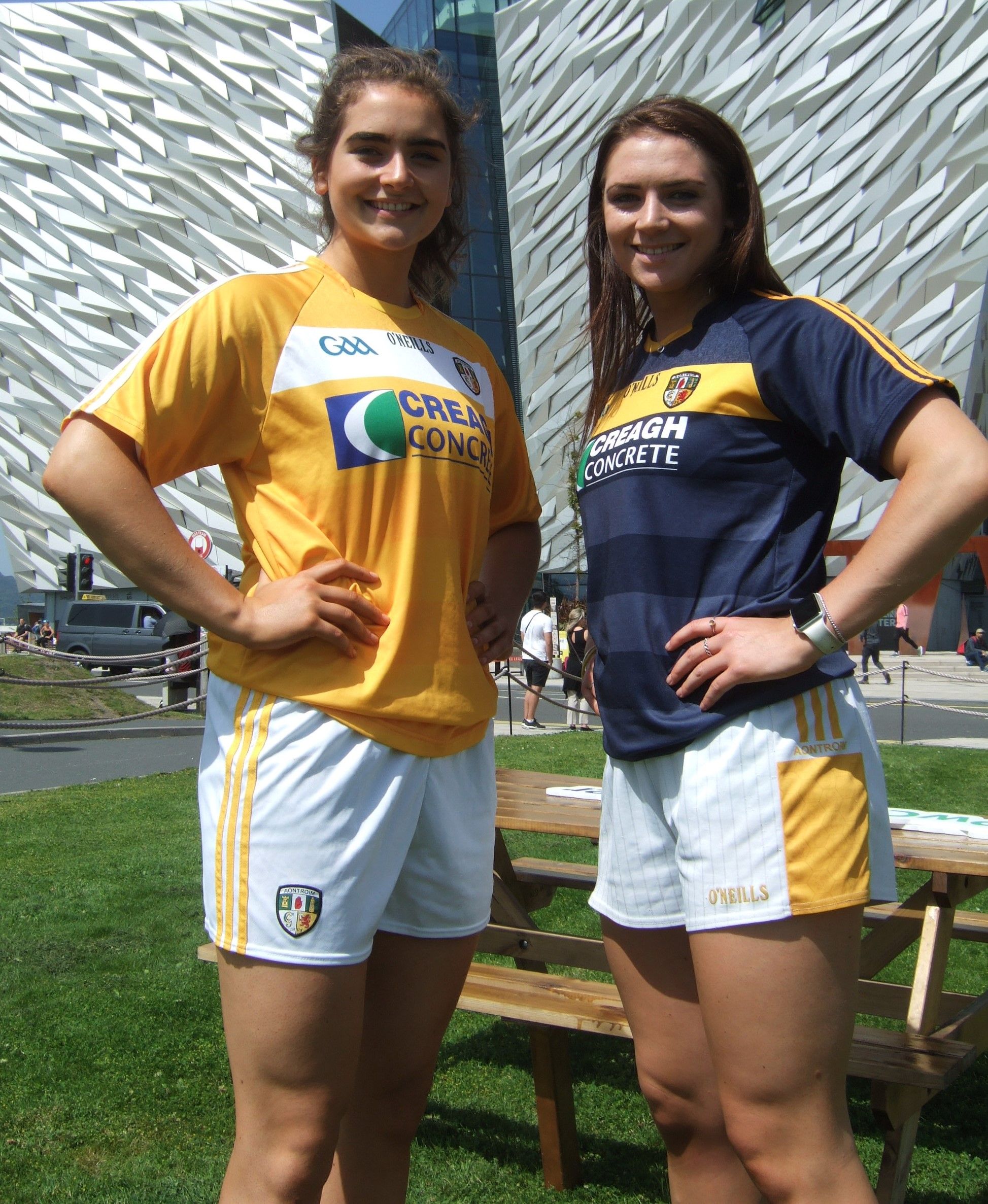 Michelle (left) and Emma Magee have had limited availability for the Antrim gaelic county team in recent seasons due to netball commitments