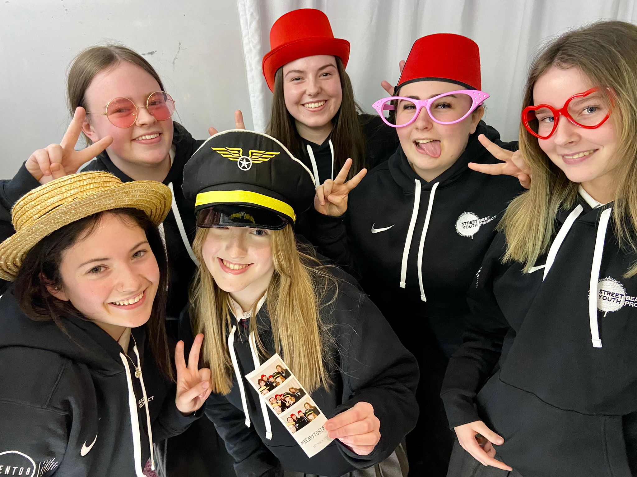 PHOTO BOOTH: Pupils from Belfast Royal Academy