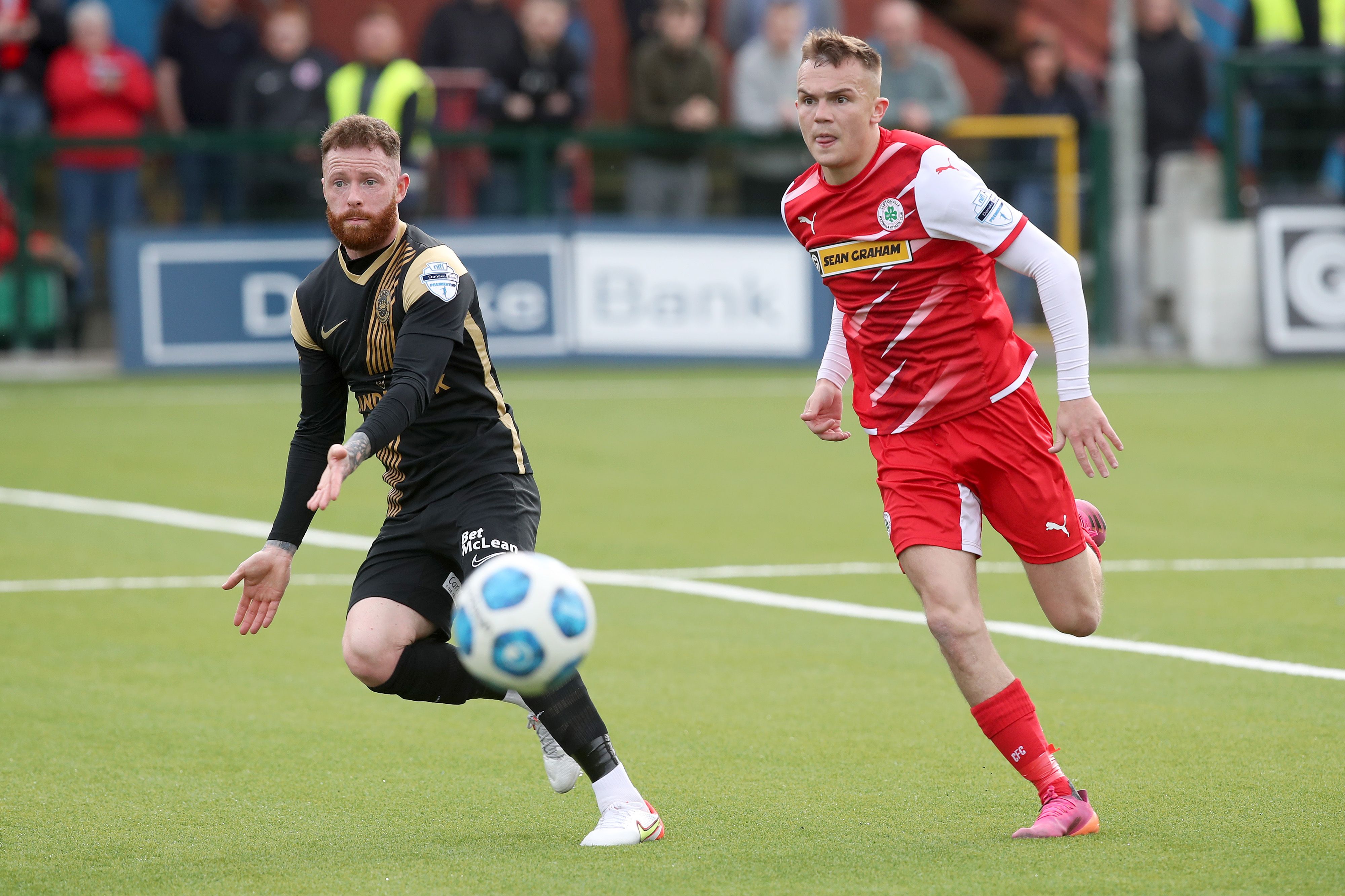 Rory Hale with Lee Lynch in action