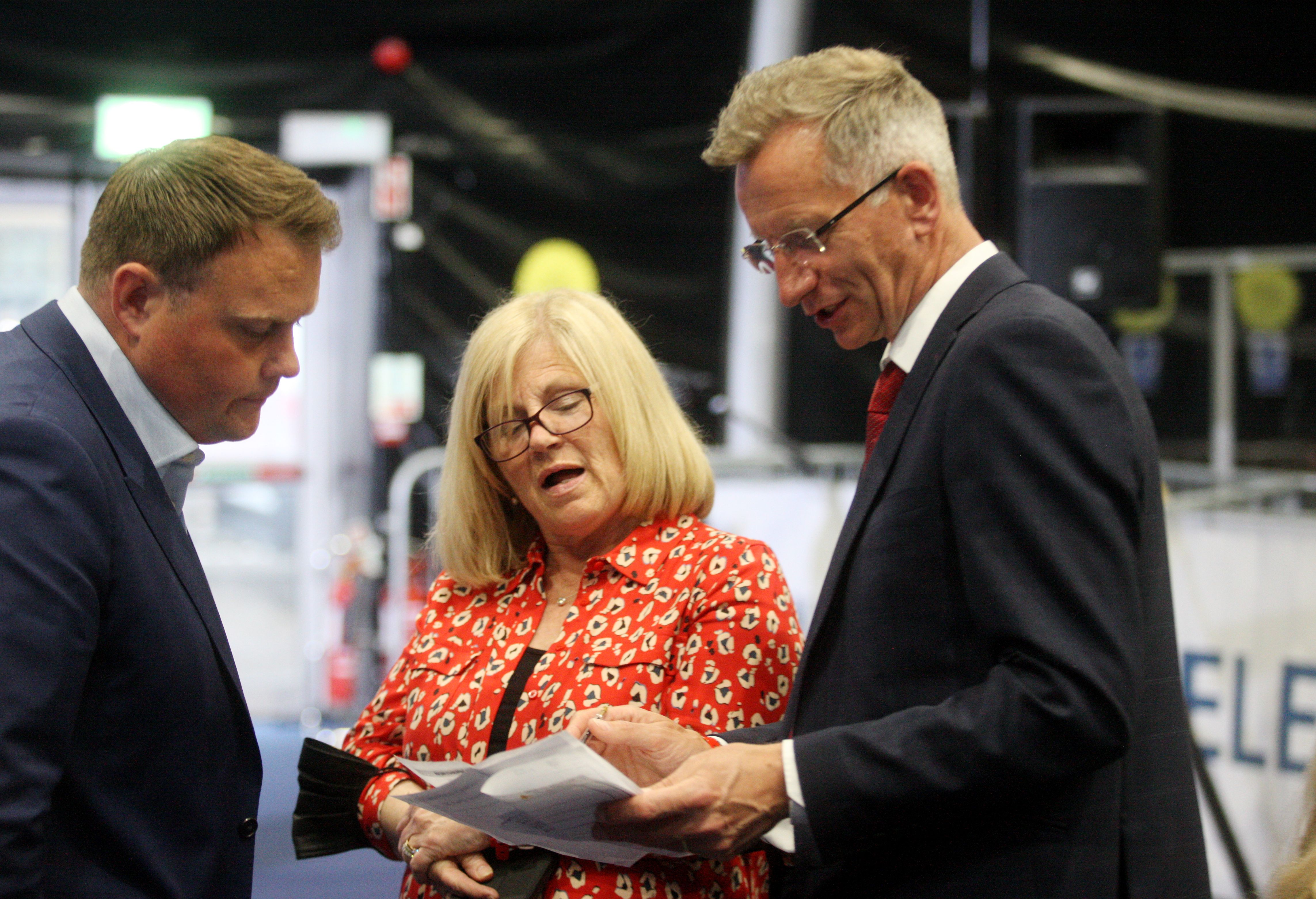 Brian Kingston from the DUP, right