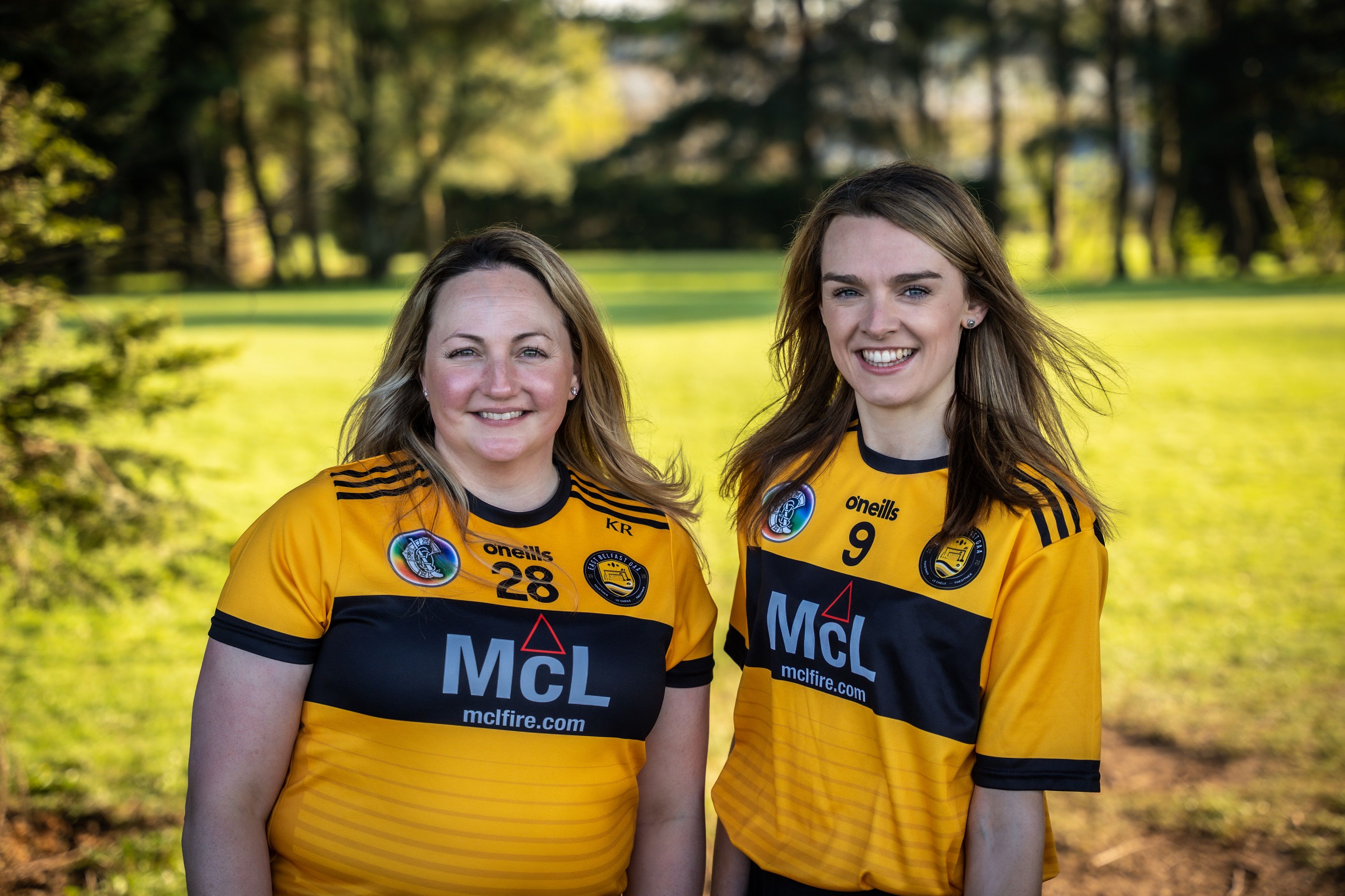 East Belfast GAA players, Kimberly Robertson and Niamh Daly
