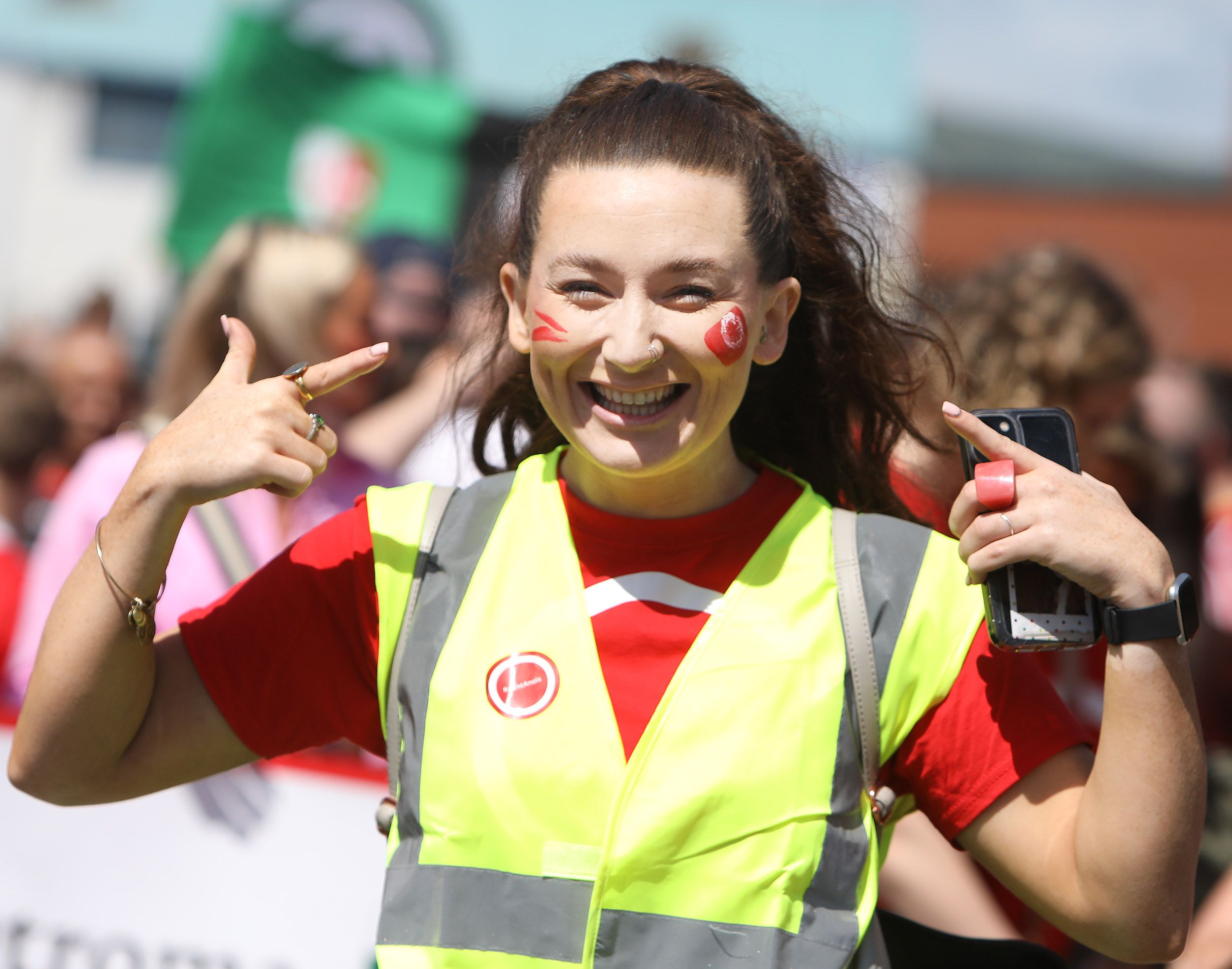 Taking part in the massive Lá Dearg march in Belfast on Saturday