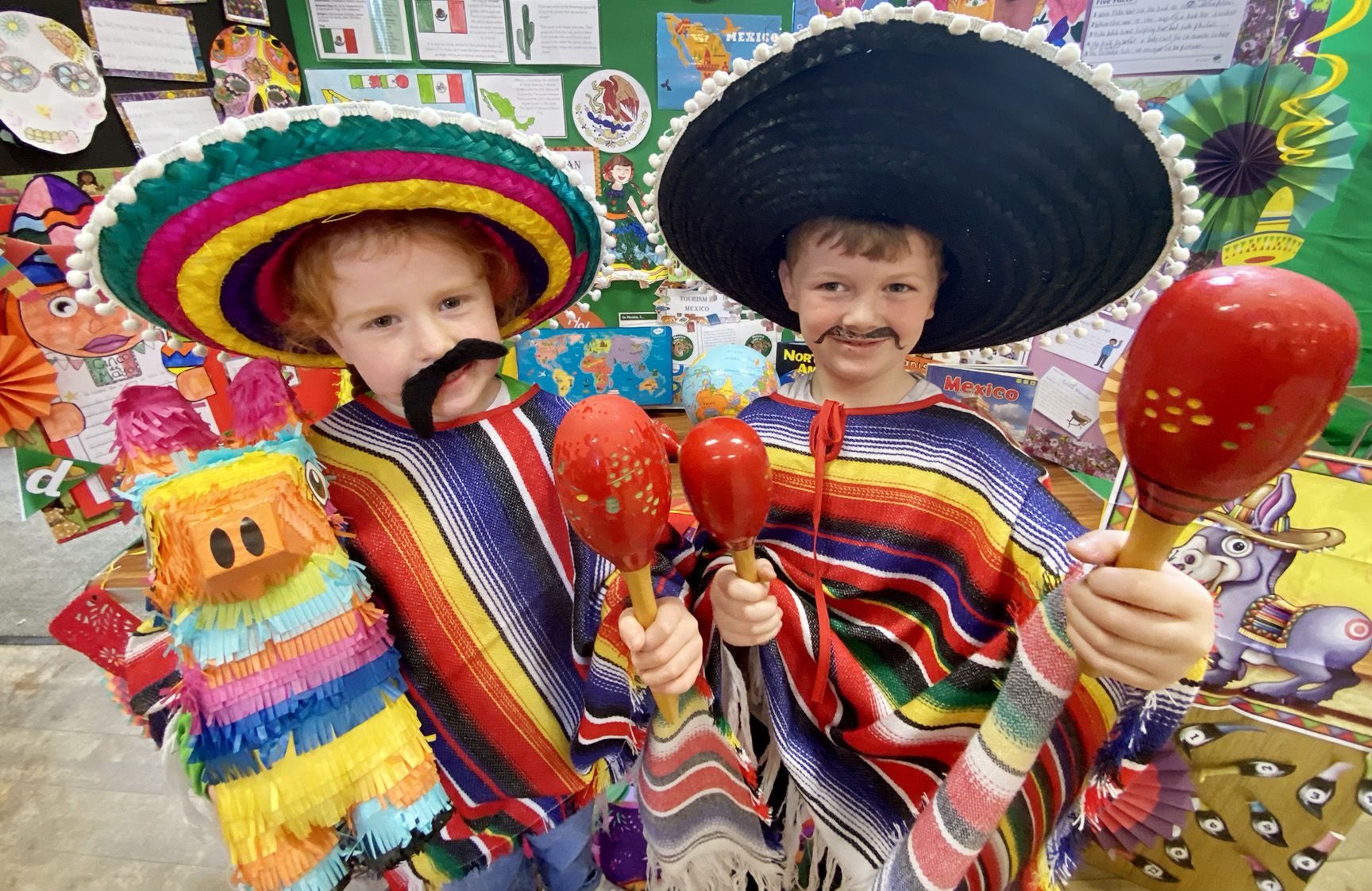 ADIOS AMIGOS: The day allowed children to share what they had learned about other cultures