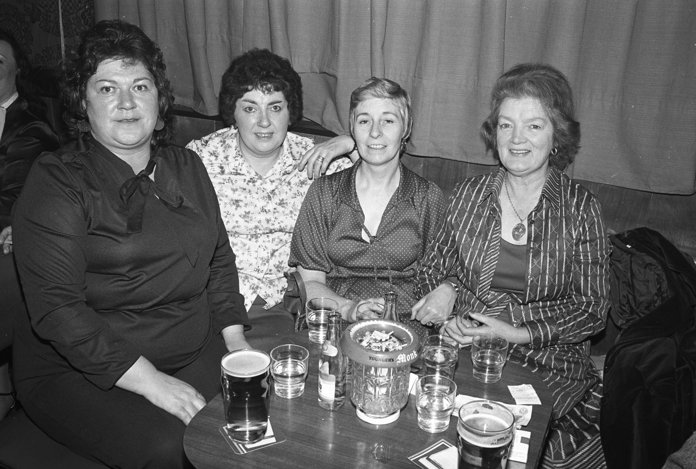 Lily Magennis, Kathleen McPhillips, Meta Nolan and Kathleen Morrison at the Dock Pool League Trocadero function