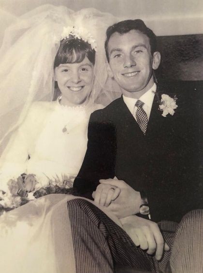 Liam and Norma on their wedding day