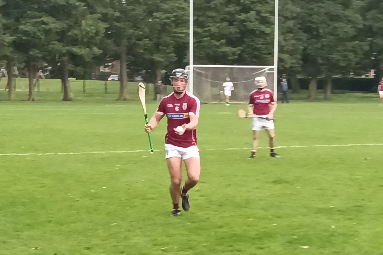 Niall McFarland - who scored six points from placed balls - in action