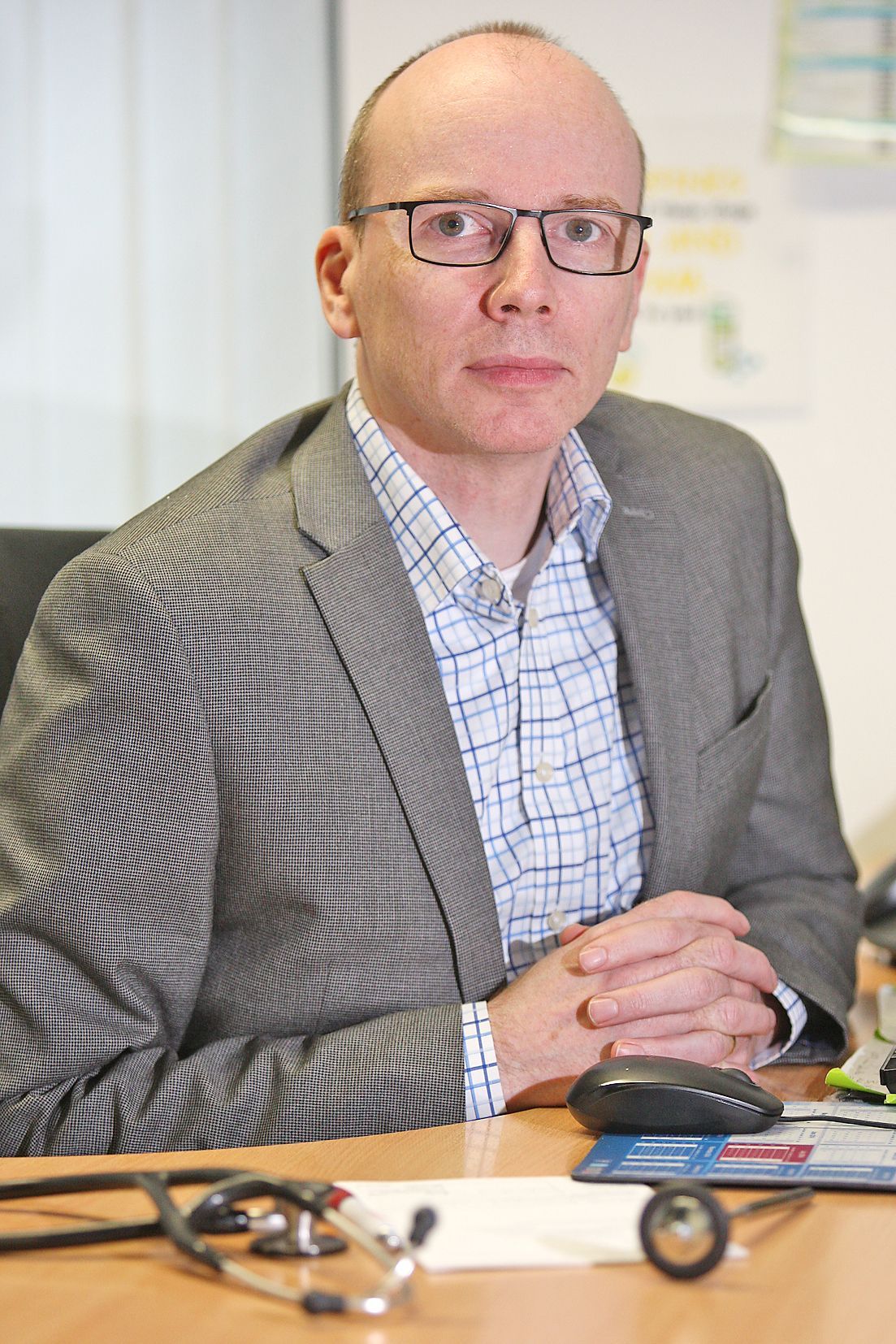 URGING CAUTION: Dr Michael McKenna of Thames Street surgery