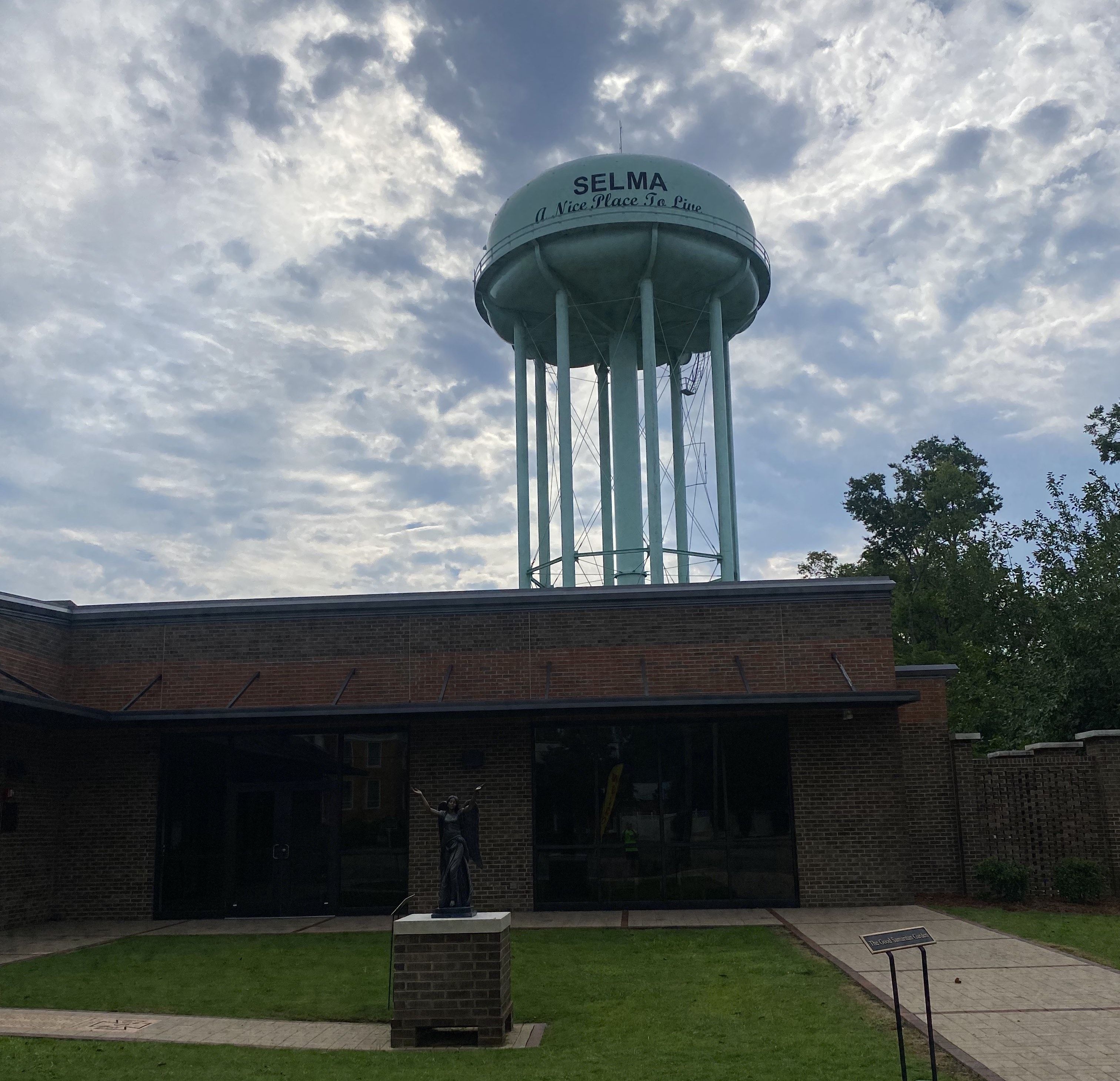 'THE QUEEN CITY': The water town in Selma above an empty building on Broad Street
