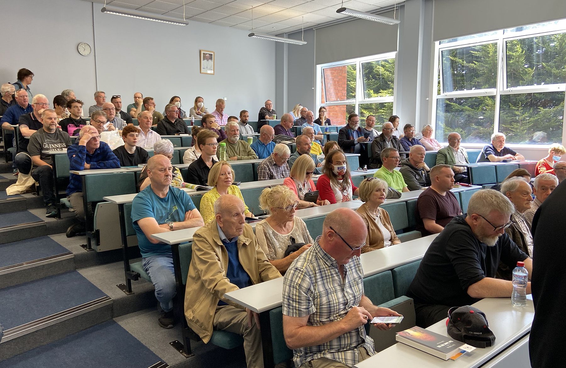 The audience at Thursday's talk in St Mary's University College